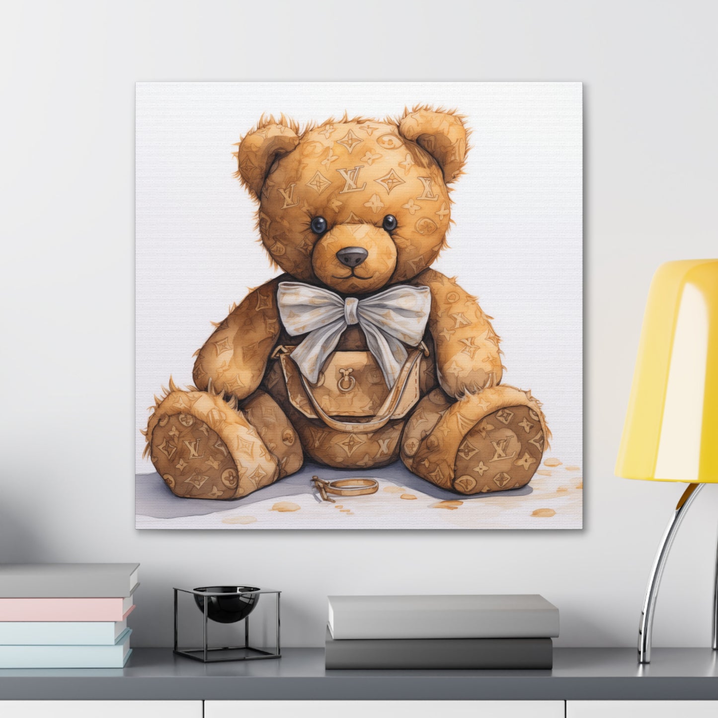 Canvas Gallery Wrap - LV Bear Wall Art - Ring