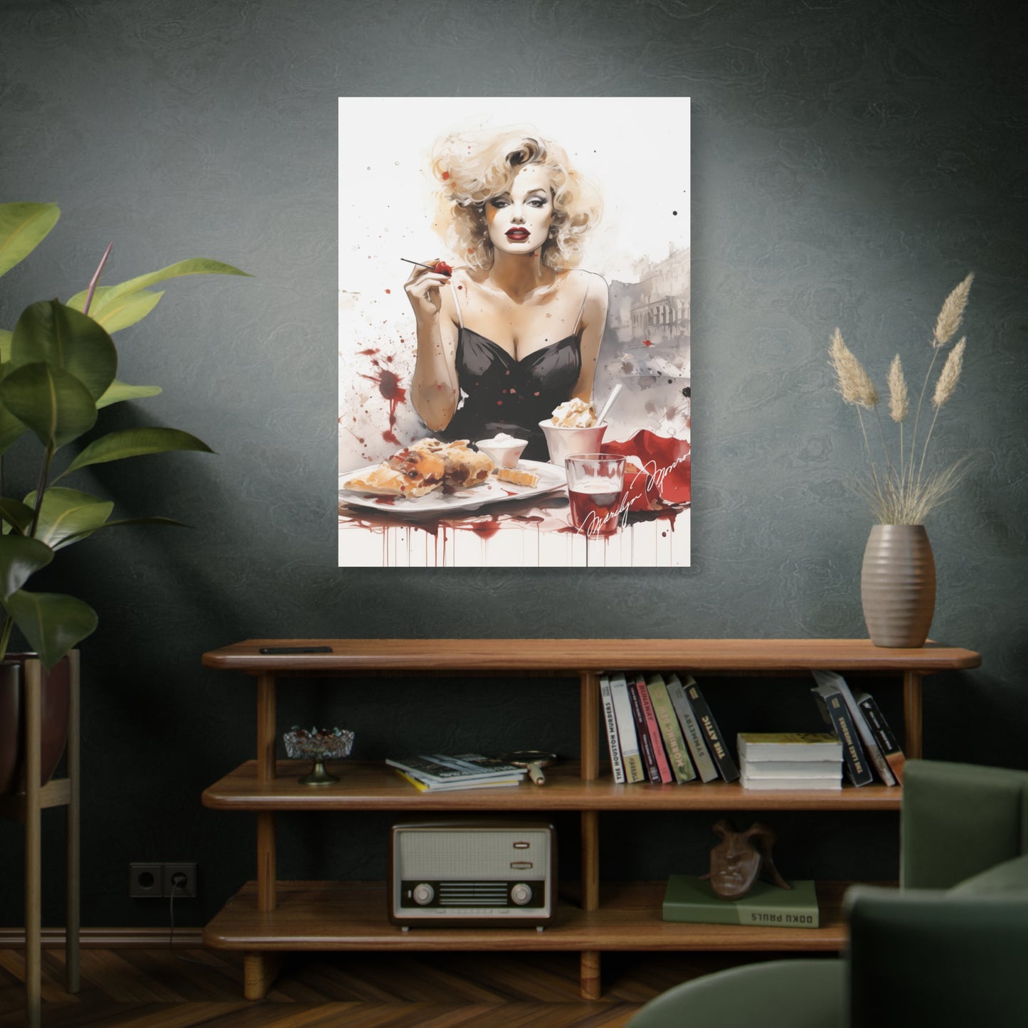 Canvas Wall Art, Gallery Wrapped Pop Art, Celebrity Wall Art – Marilyn Monroe - Cafe