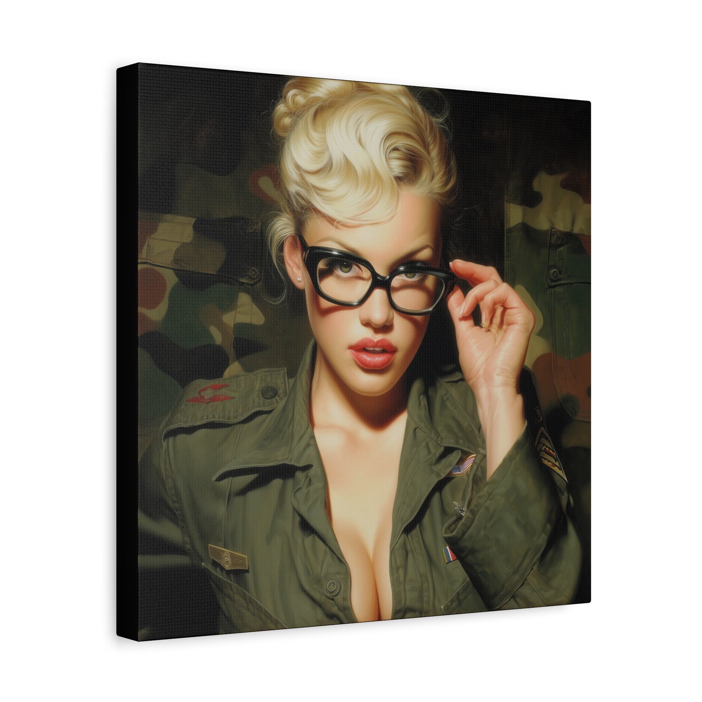 Gallery Wrapped Canvas, Liberty and Lace Art Canvas, Erotic Art Canvas – Daphne