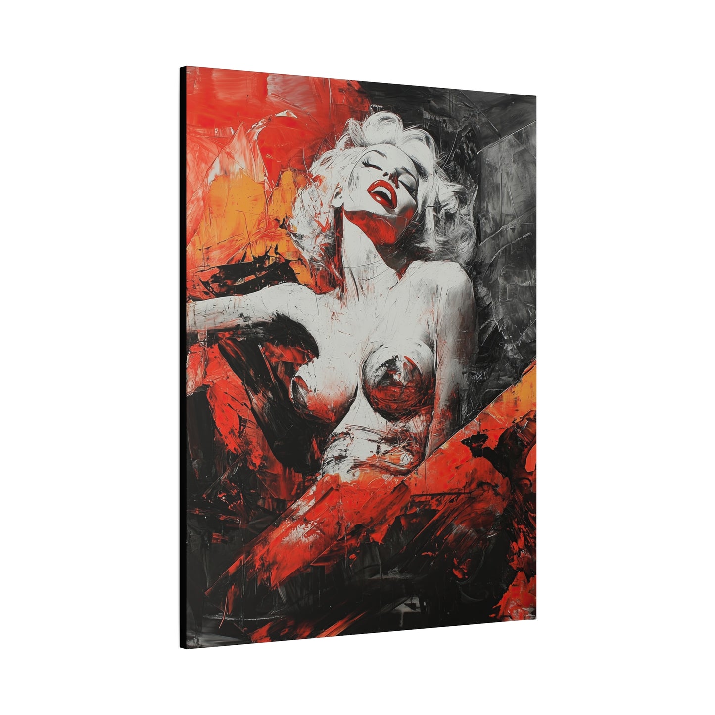 Gallery Wrapped Canvas, Guilt and Grit Adult Art Canvas, Erotic Pinup Art Canvas – Gianna