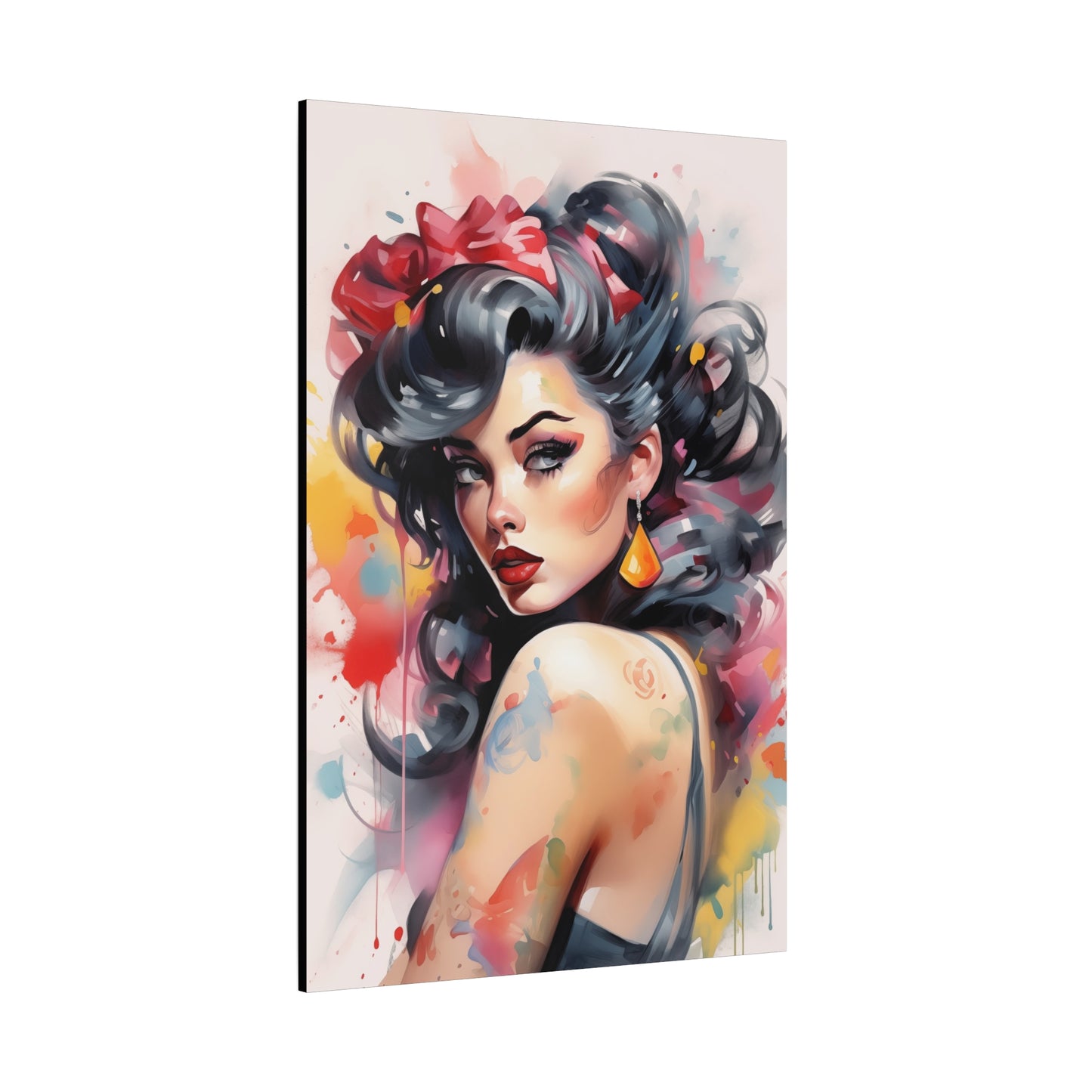 Canvas Wall Art, Gallery Wrapped Pop Art, Femme Doll Wall Art – Genevieve