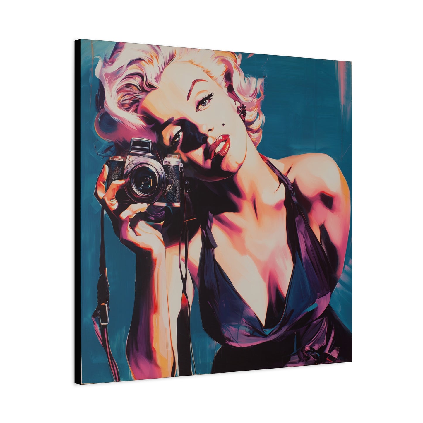 Gallery Wrapped Canvas, The Diva Project Art Canvas, Pinup Art Canvas – Marilyn Monroe - TEN