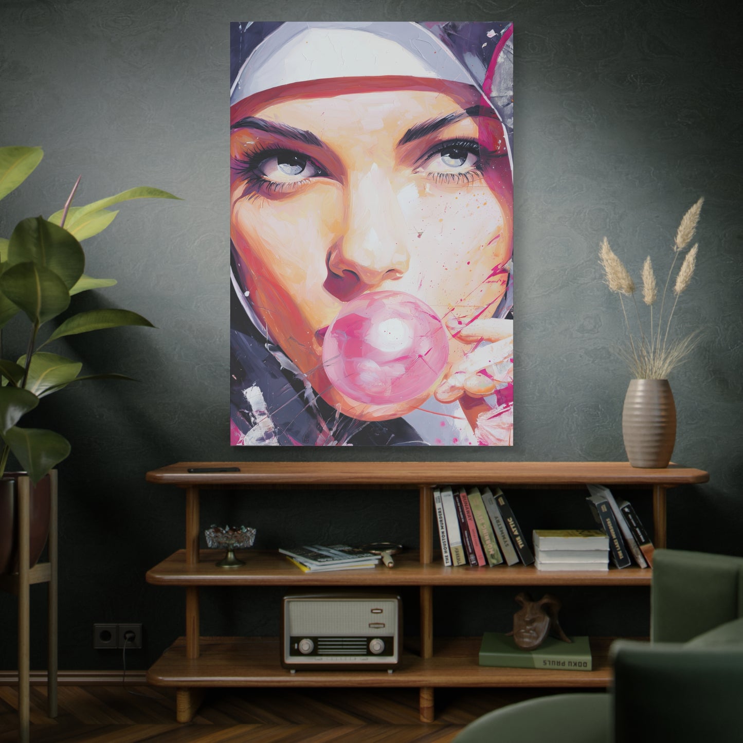 Gallery Wrapped Canvas, Habits and Heresy Art Canvas, Naughty Nuns Art Canvas – Sister Paloma