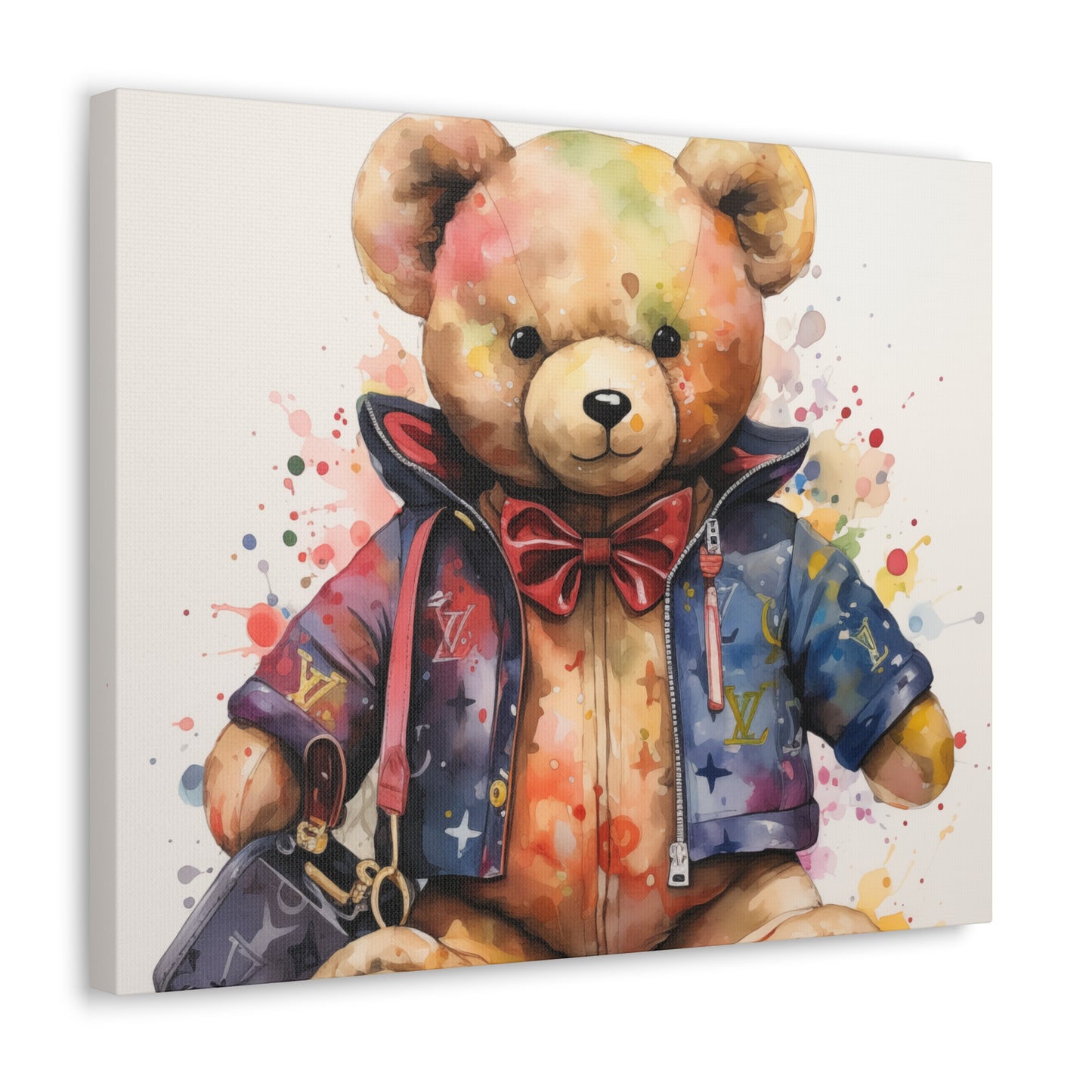Canvas Gallery Wrap - LV Bear Wall Art - Drip