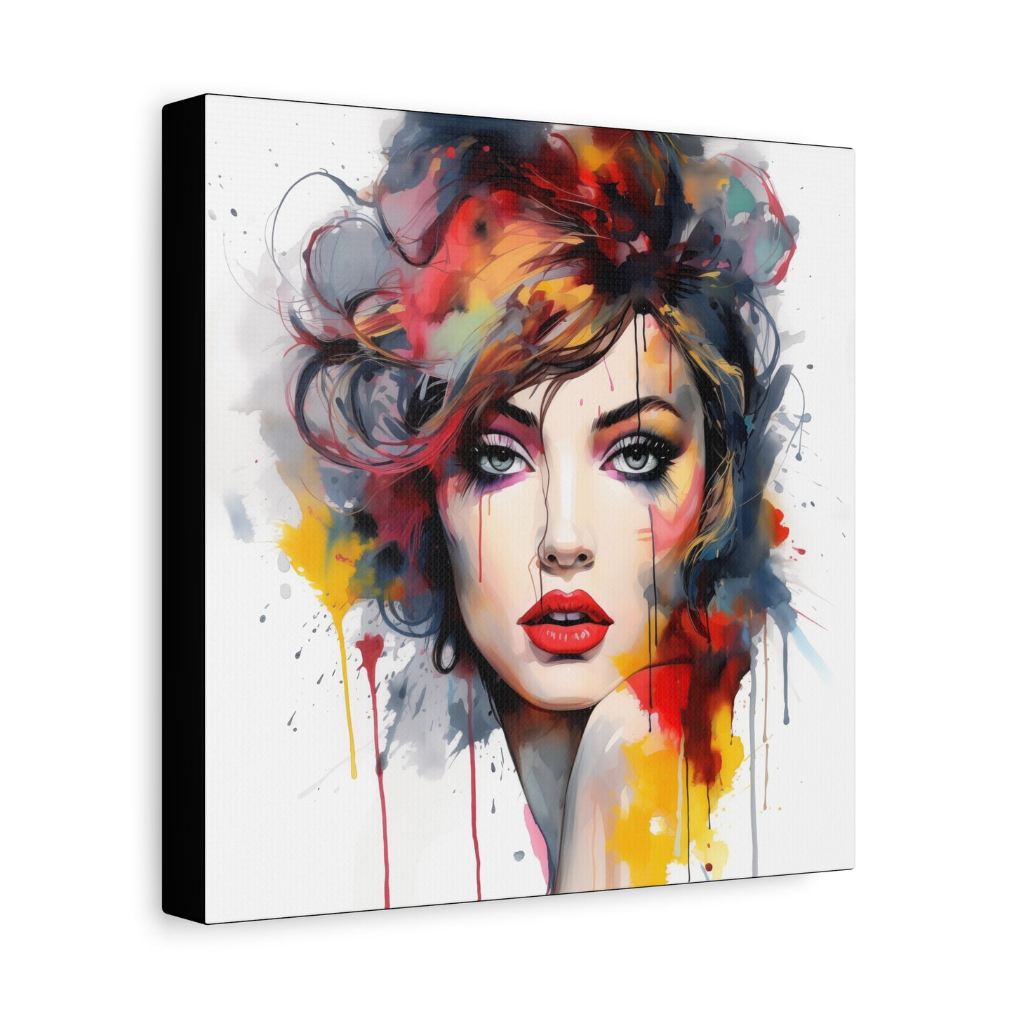 Canvas Wall Art, Gallery Wrapped Pop Art, Femme Doll Wall Art – Alessia