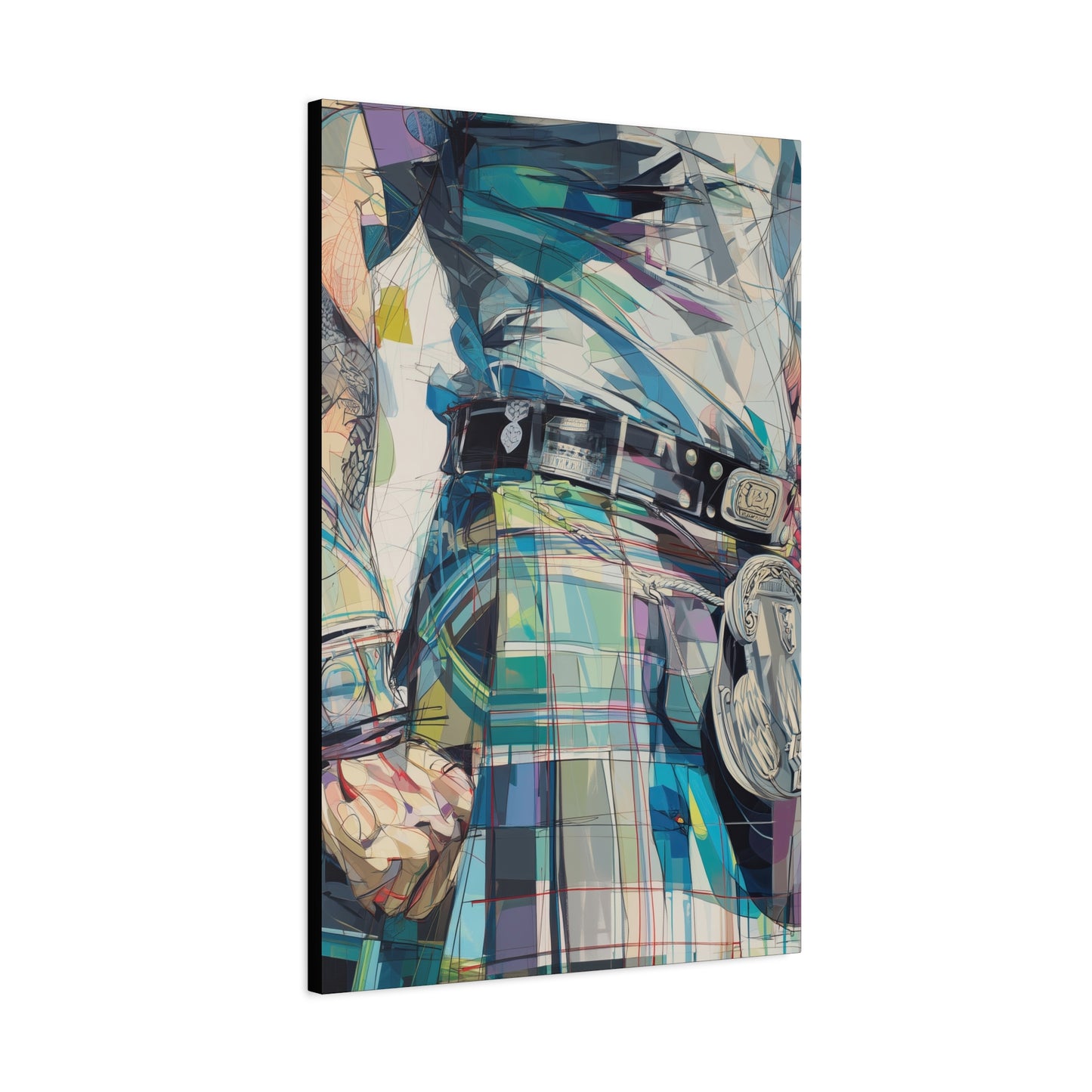 Gallery Wrapped Canvas, Kilts and Carnage Art Canvas, Erotic Pinup Art Canvas – Finn