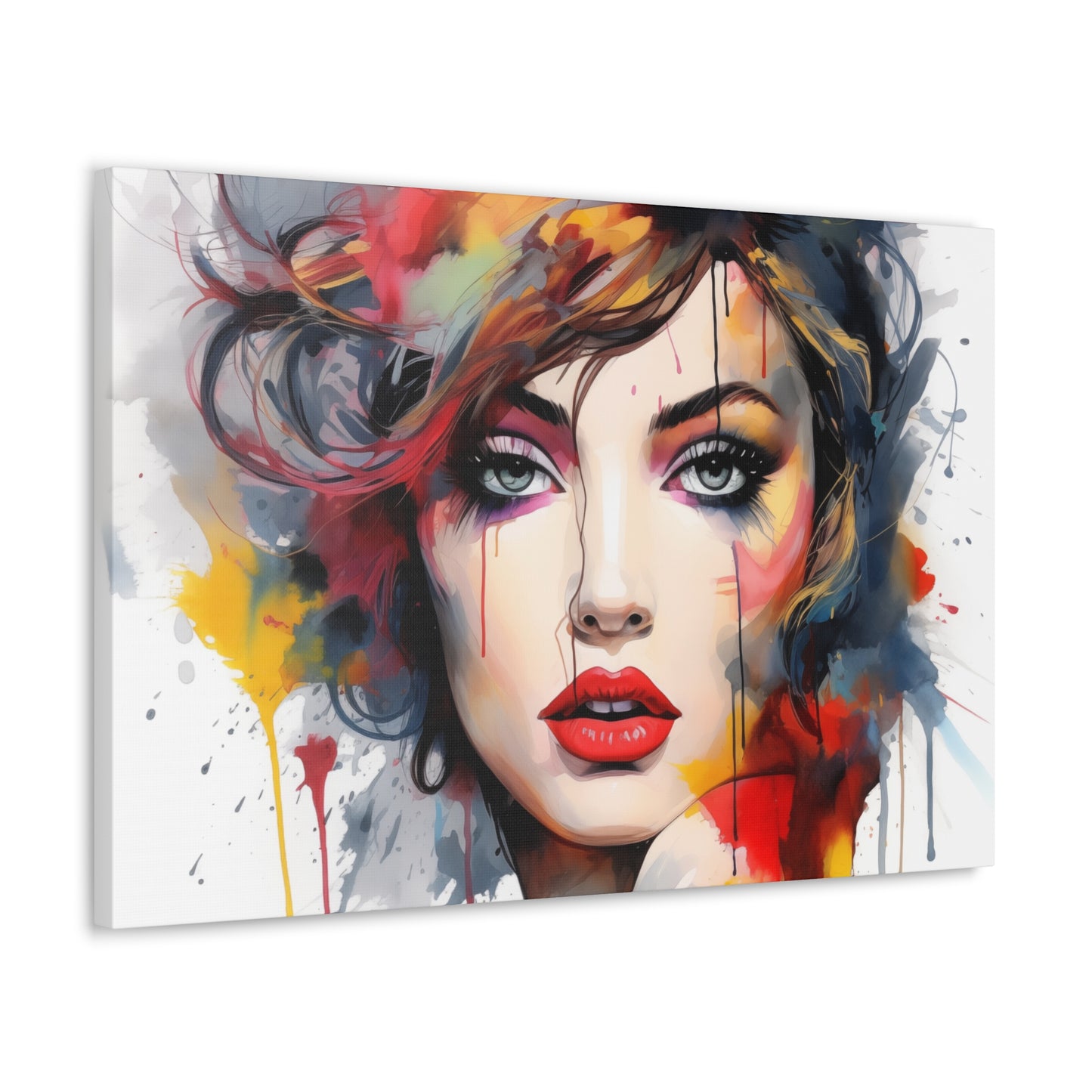 Canvas Wall Art, Gallery Wrapped Pop Art, Femme Doll Wall Art – Alessia