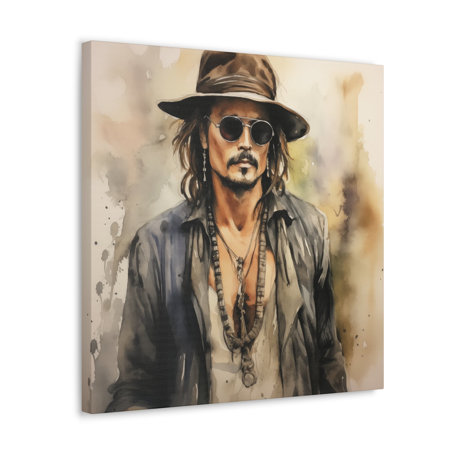 Gallery Wrapped Canvas, Celebrity Inspired, Pop Art Canvas – Johnny