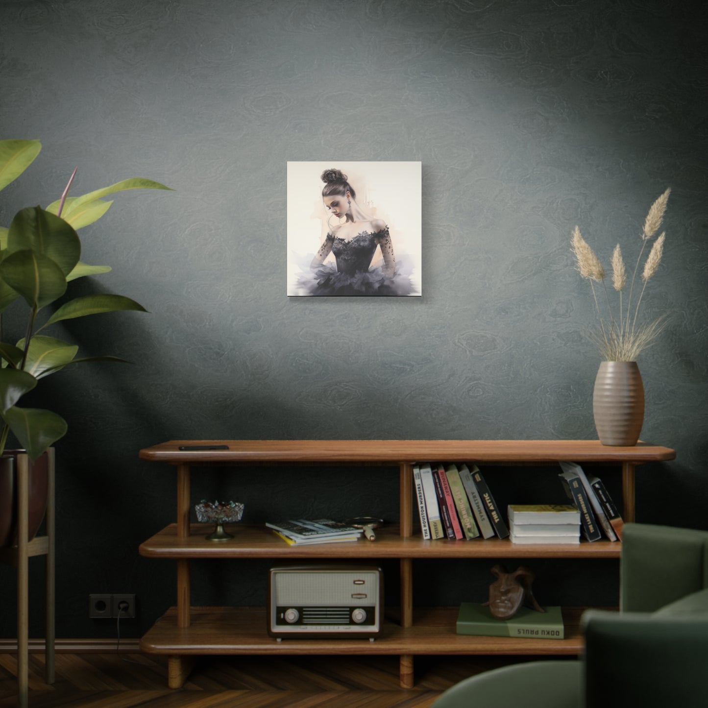 Pointes and Platforms, Gallery Wrapped Canvas, Ballerina Beauty, Ballet Art Canvas – Lola