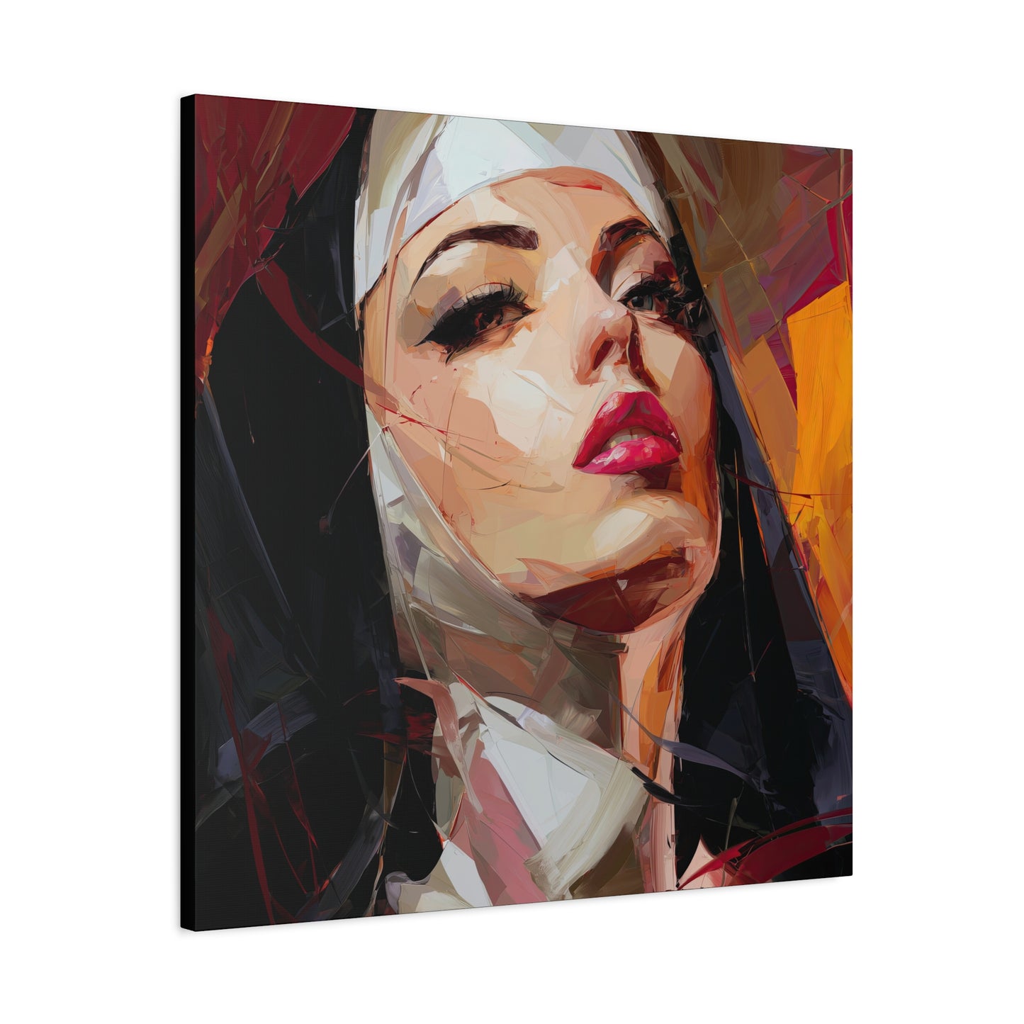 Gallery Wrapped Canvas, Habits and Heresy Art Canvas, Naughty Nuns Art Canvas – Sister Veritas