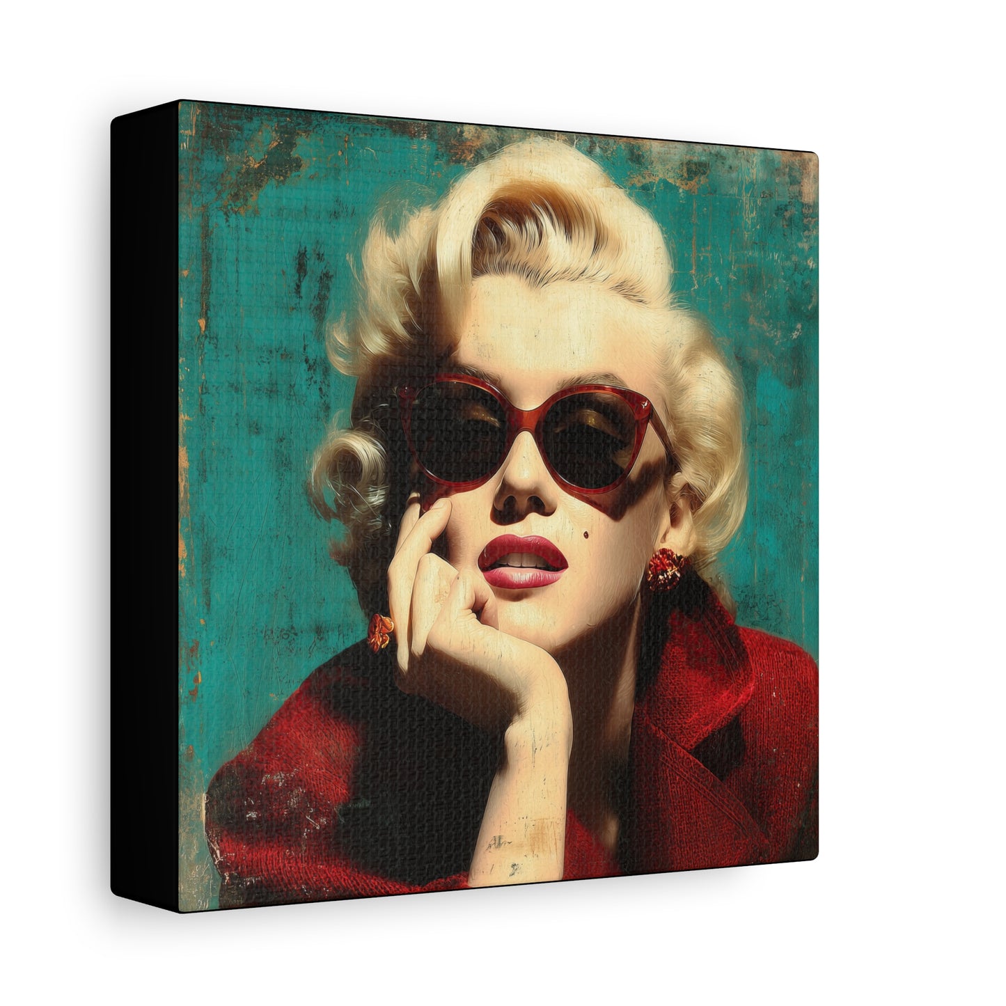 Gallery Wrapped Canvas, The Diva Project Art Canvas, Pinup Art Canvas – Marilyn Monroe - NINE