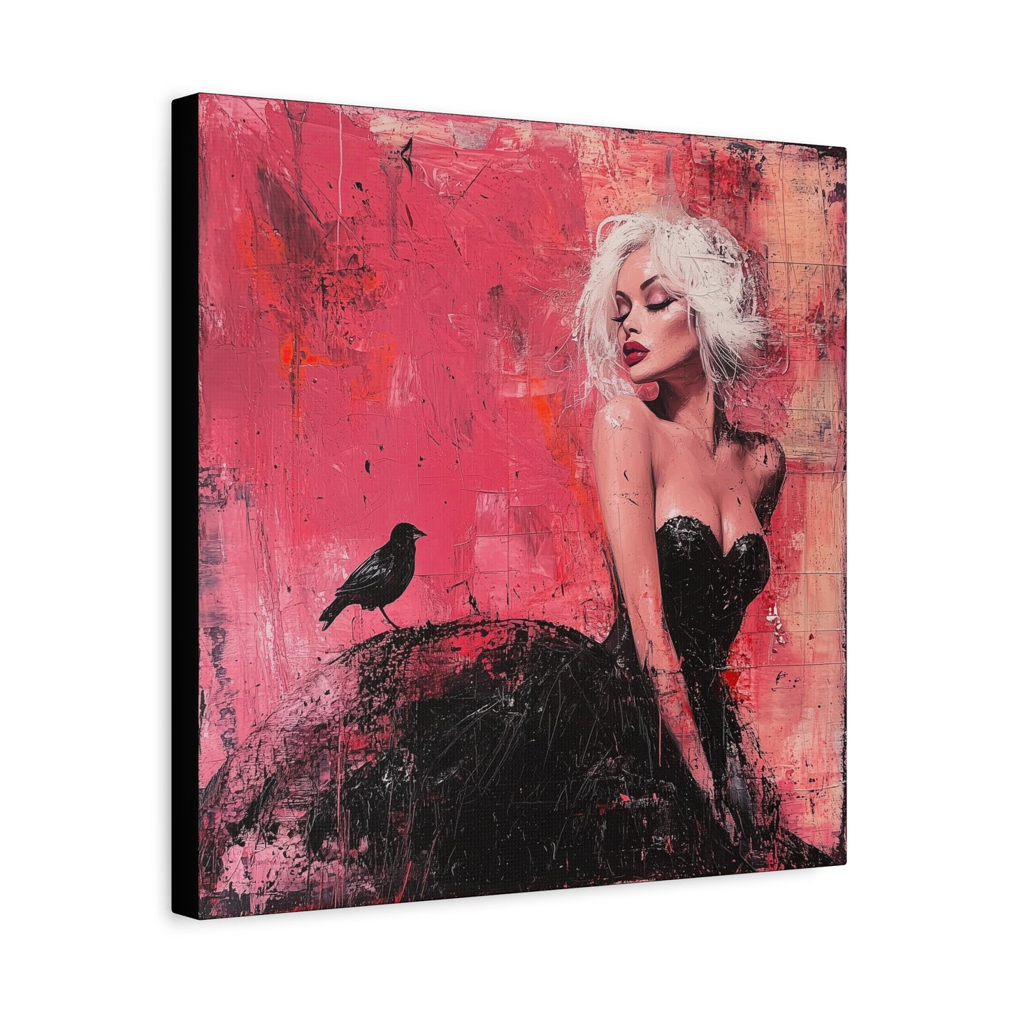 Gallery Wrapped Canvas, Sinners and Saints Adult Art Canvas, Erotic Pinup Art Canvas – Paloma