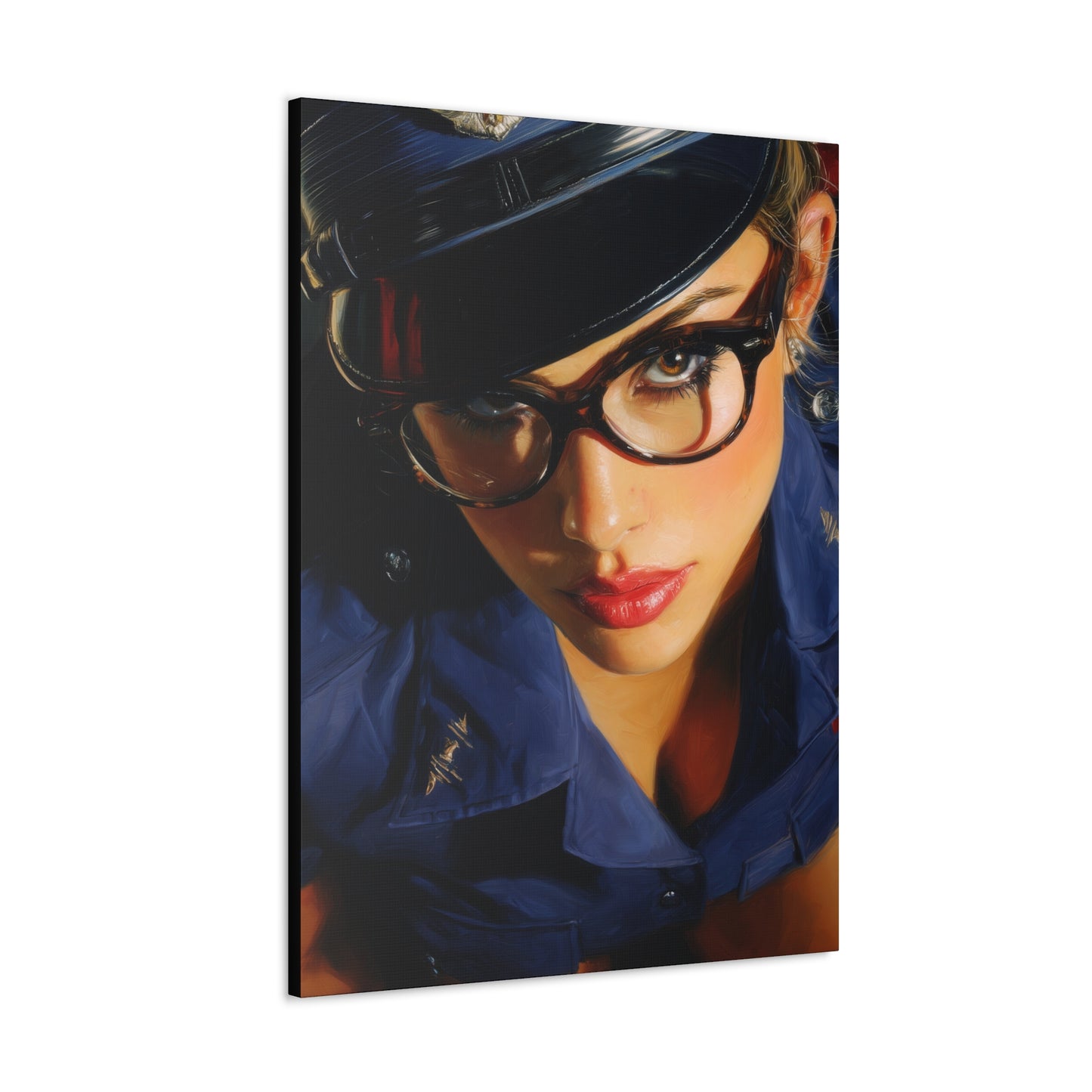 Gallery Wrapped Canvas, Liberty and Lace Art Canvas, Erotic Pinup Art Canvas – Janice