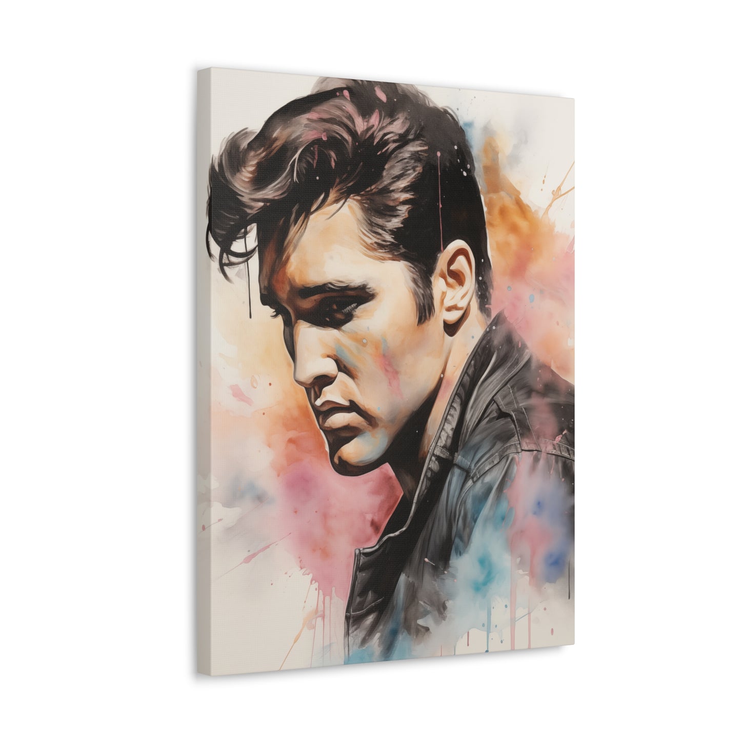 Gallery Wrapped Canvas, Celebrity Inspired, Pop Art Canvas – Elvis