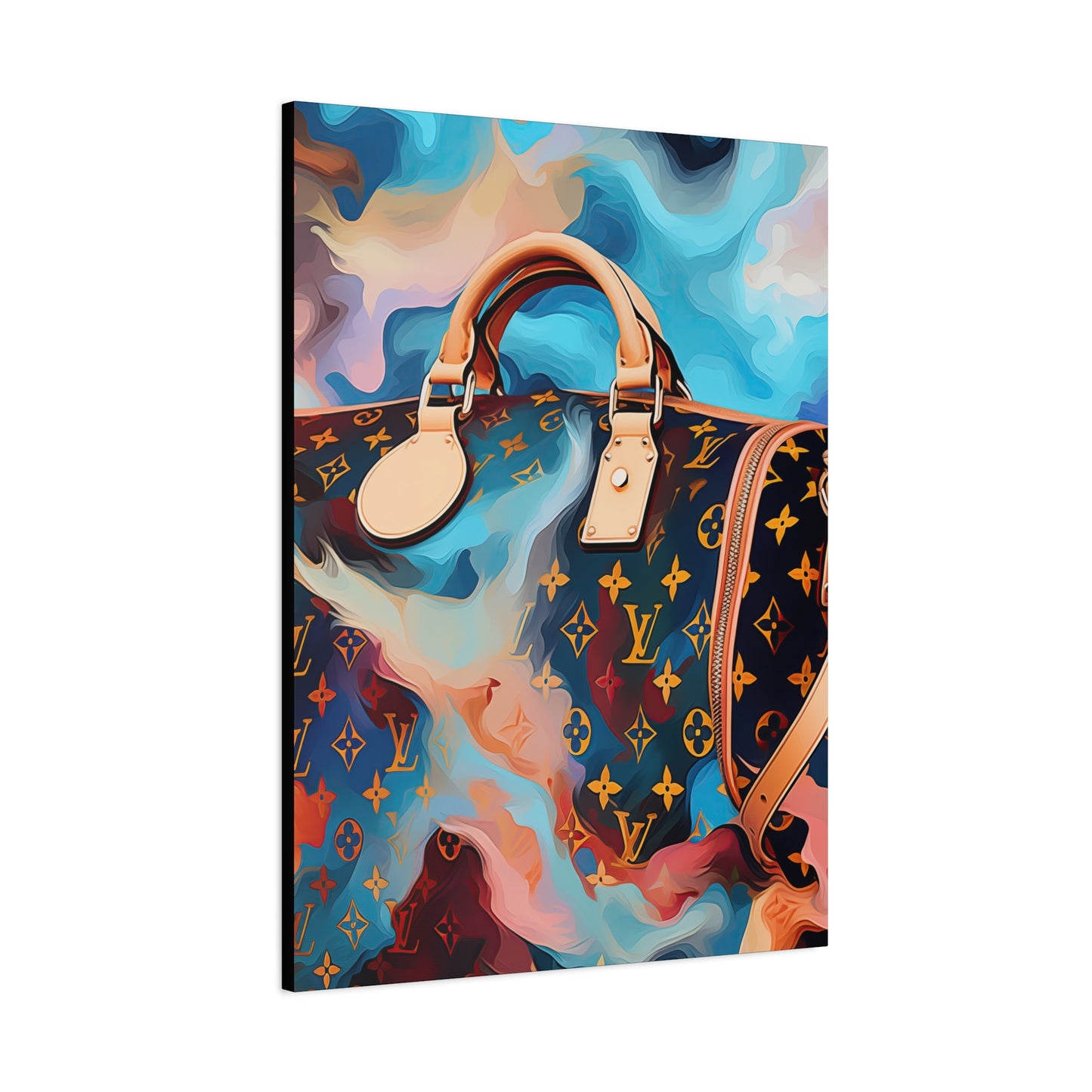 Canvas Gallery Wrap - LV Designer Inspired Wall Art - Abstract