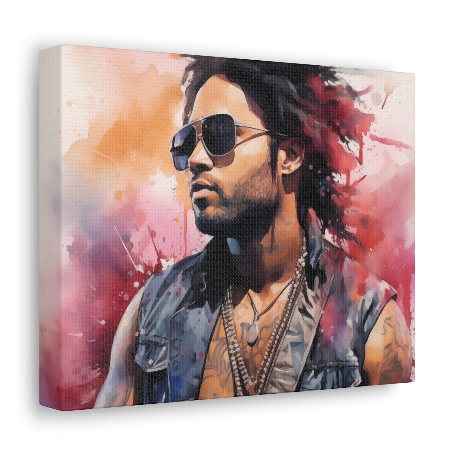 Gallery Wrapped Canvas, Celebrity Inspired, Pop Art Canvas – Lenny