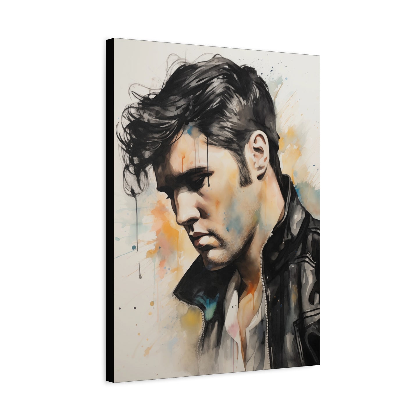 Gallery Wrapped Canvas, Celebrity Inspired, Pop Art Canvas – Elvis Also
