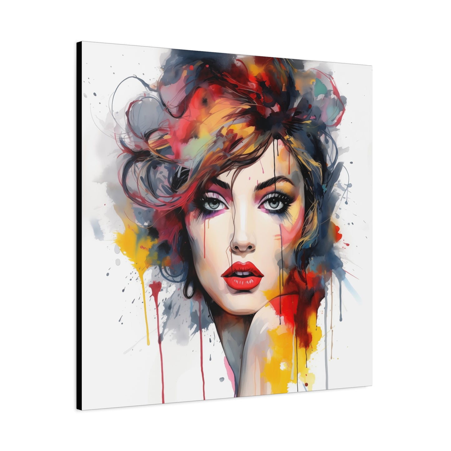 Canvas Wall Art, Gallery Wrapped Pop Art, Femme Doll Wall Art – Alessia