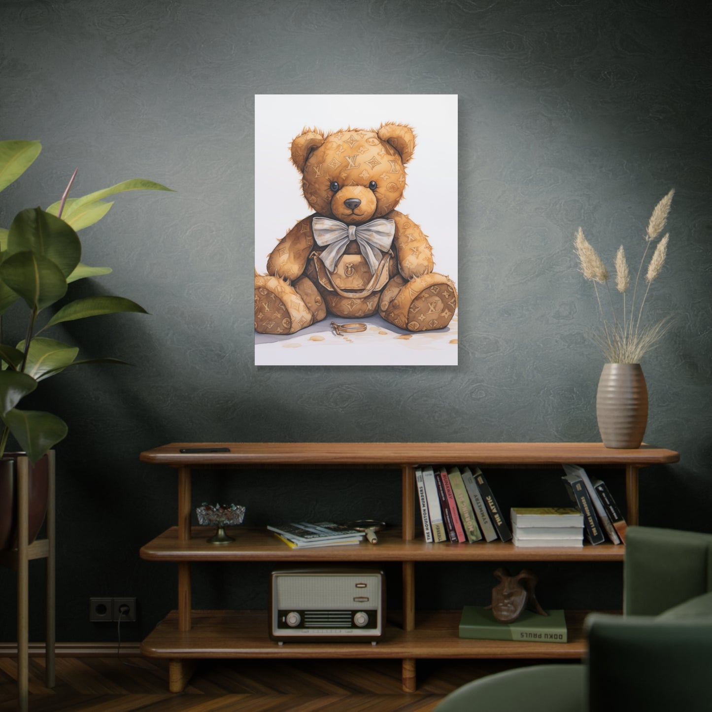 Canvas Gallery Wrap - Designer Trunk Bear Wall Art - Ring