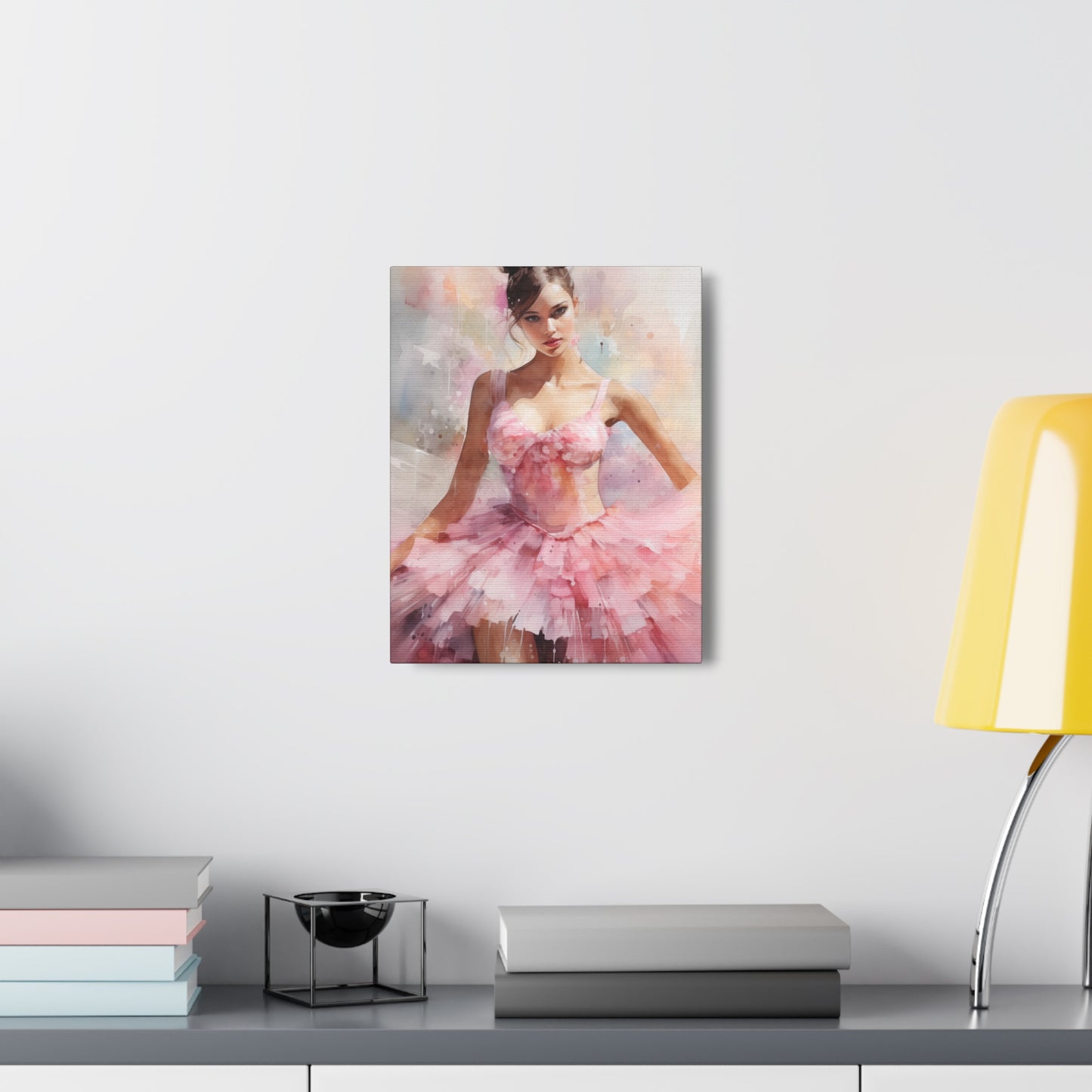 Gallery Wrapped Canvas, Ballerina Beauty, Ballet Art Canvas – Lily