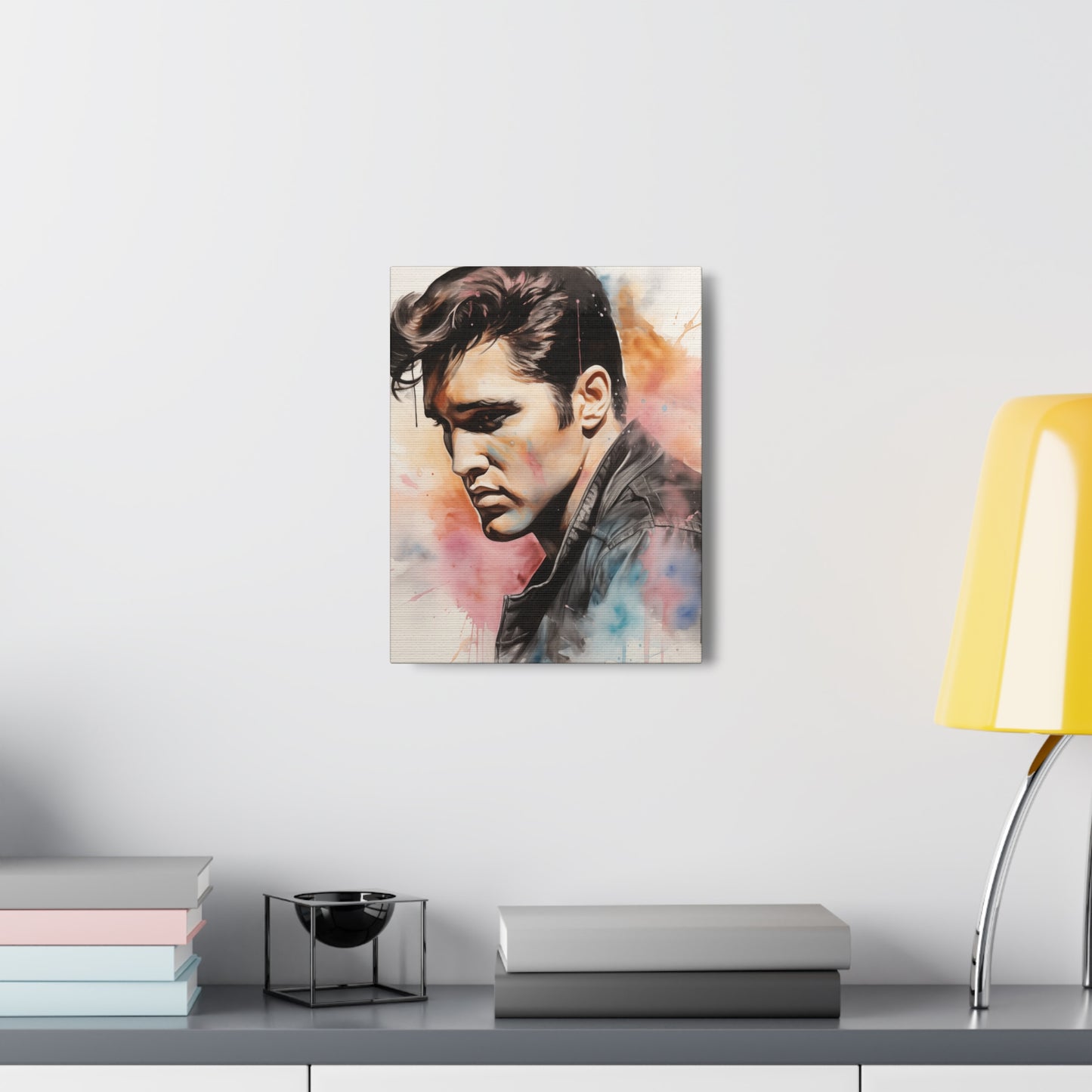 Gallery Wrapped Canvas, Celebrity Inspired, Pop Art Canvas – Elvis