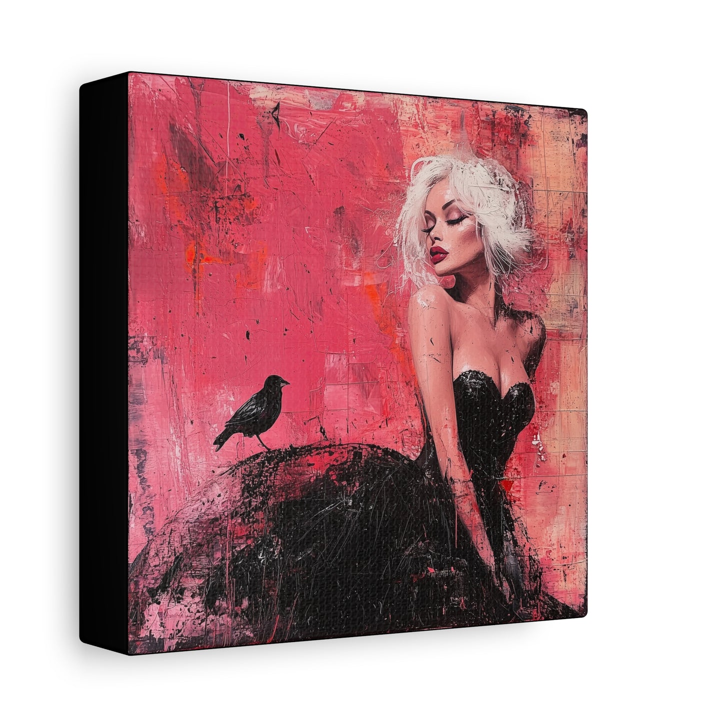 Gallery Wrapped Canvas, Sinners and Saints Adult Art Canvas, Erotic Pinup Art Canvas – Paloma