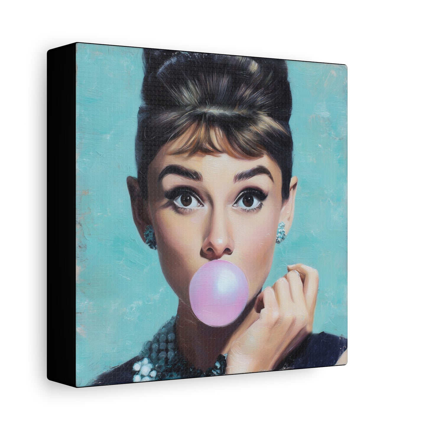 Gallery Wrapped Canvas, The Diva Project Art Canvas, Pinup Art Canvas – Audrey Hepburn - FIVE