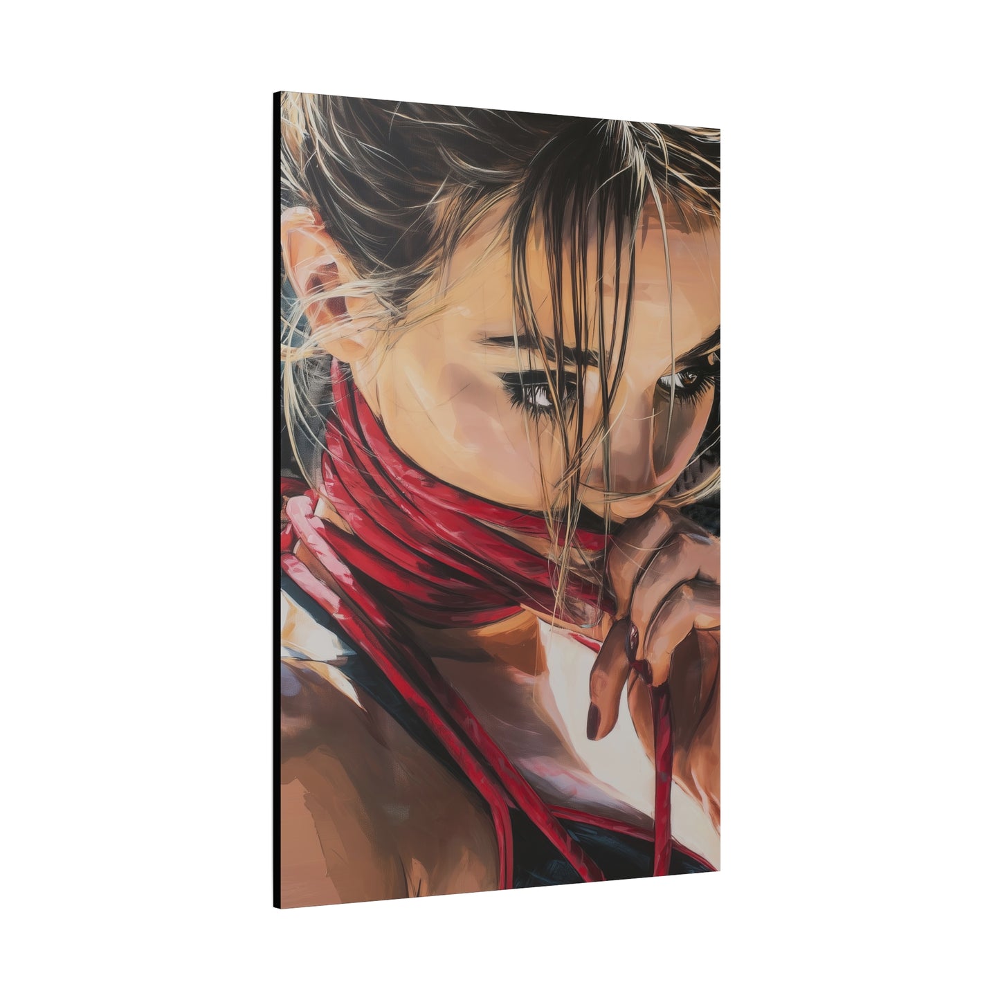 Gallery Wrapped Canvas, Ropes and Reverence Art Canvas, Erotic Shibari Art Canvas – Aya