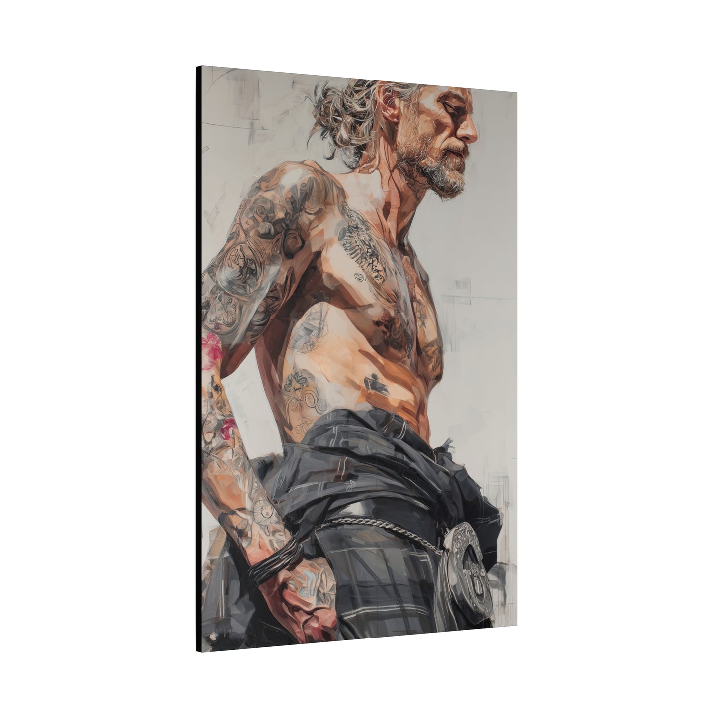 Gallery Wrapped Canvas, Kilts and Carnage Art Canvas, Erotic Pinup Art Canvas – Struan