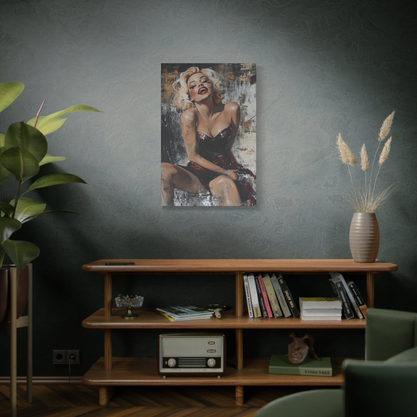 Gallery Wrapped Canvas, Guilt and Grit Adult Art Canvas, Erotic Pinup Art Canvas – Aria