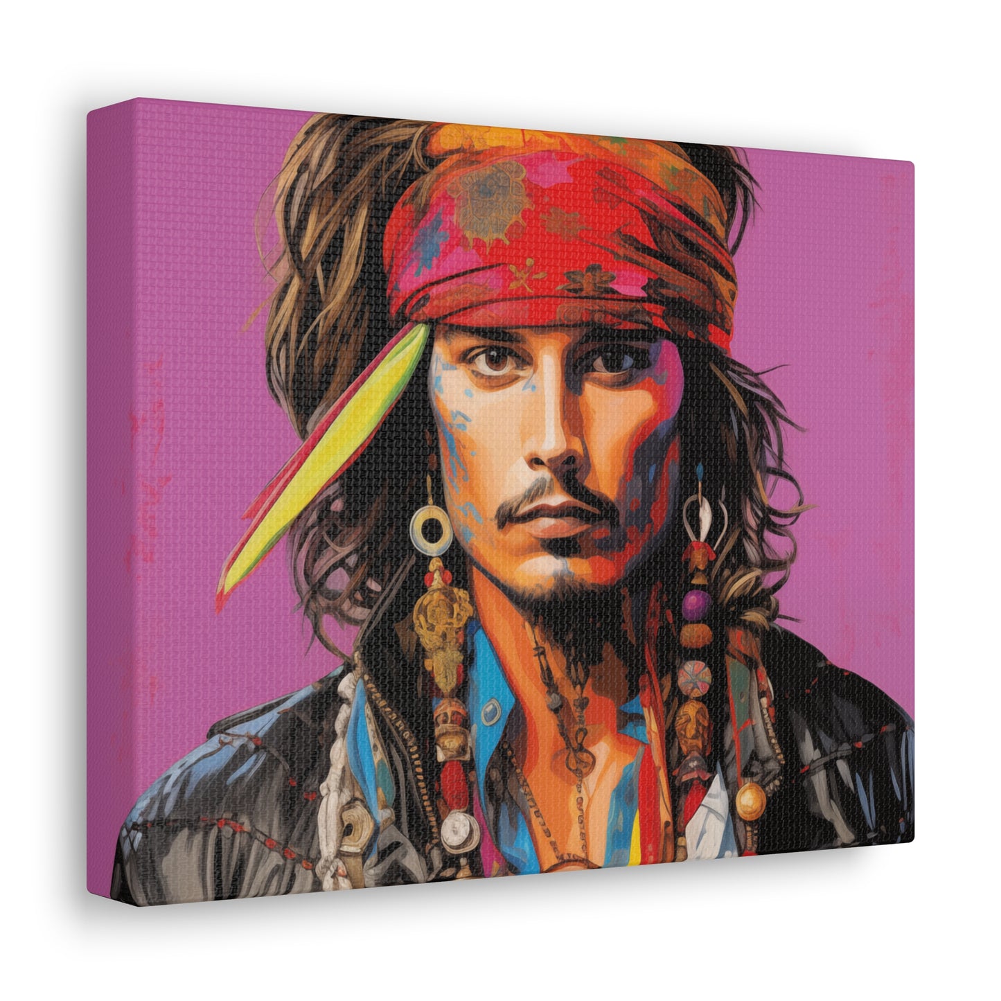 Gallery Wrapped Canvas, Celebrity Inspired, Pop Art Canvas – Johnny Also