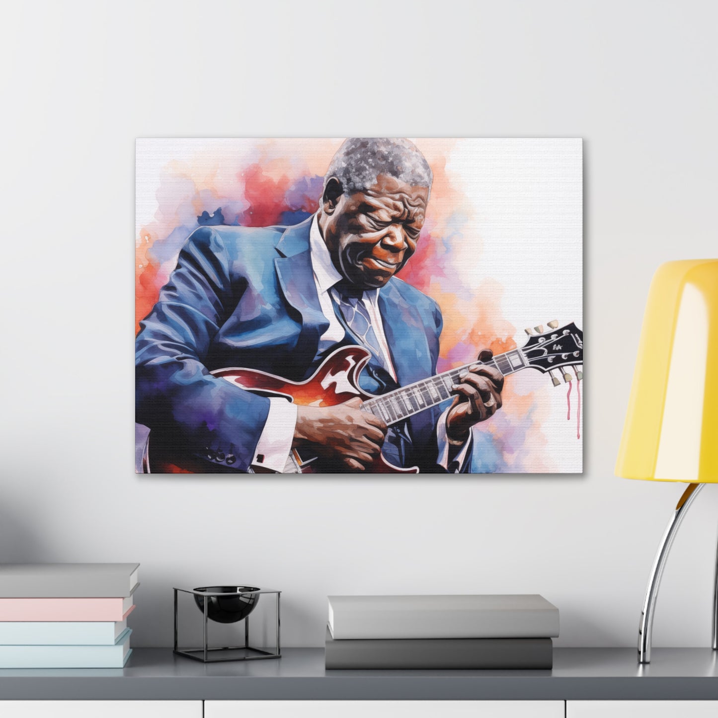 Gallery Wrapped Canvas, Celebrity Inspired, Pop Art Canvas – The King Also