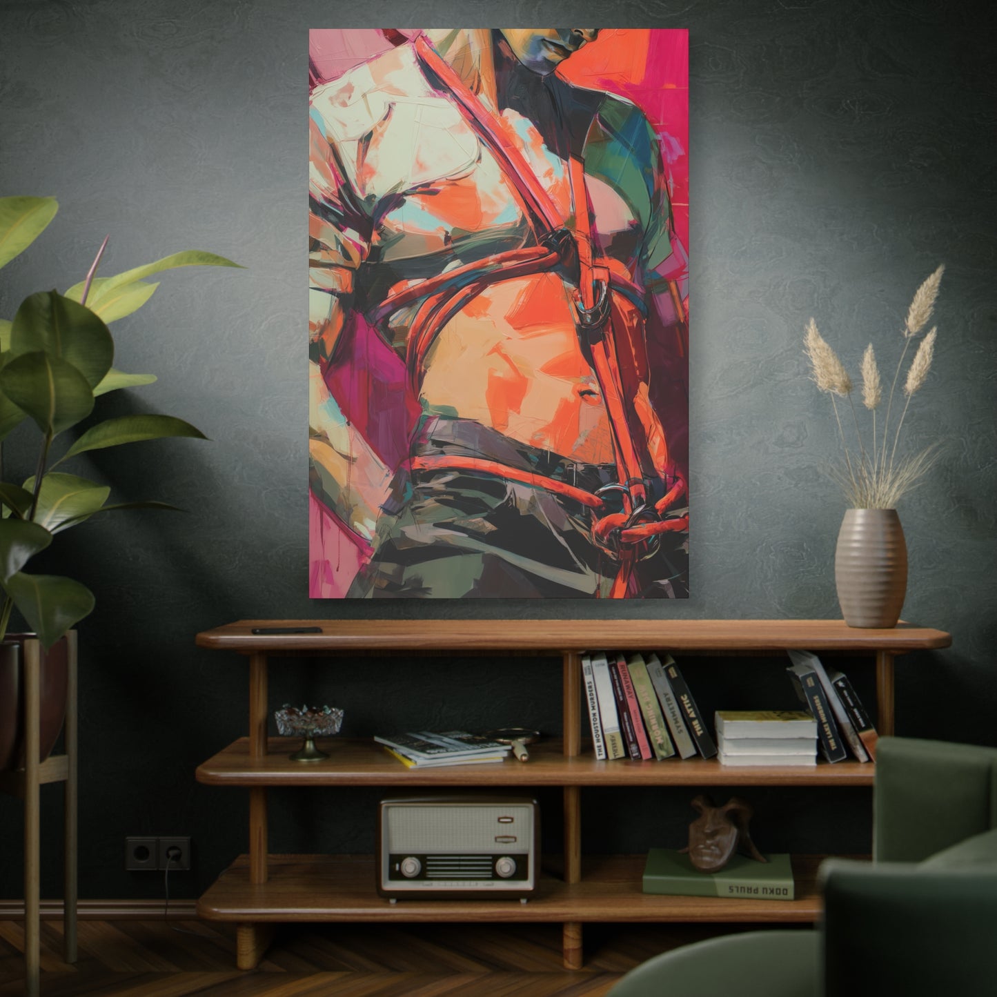 Gallery Wrapped Canvas, Ropes and Reverence Art Canvas, Erotic Shibari Art Canvas – Soren