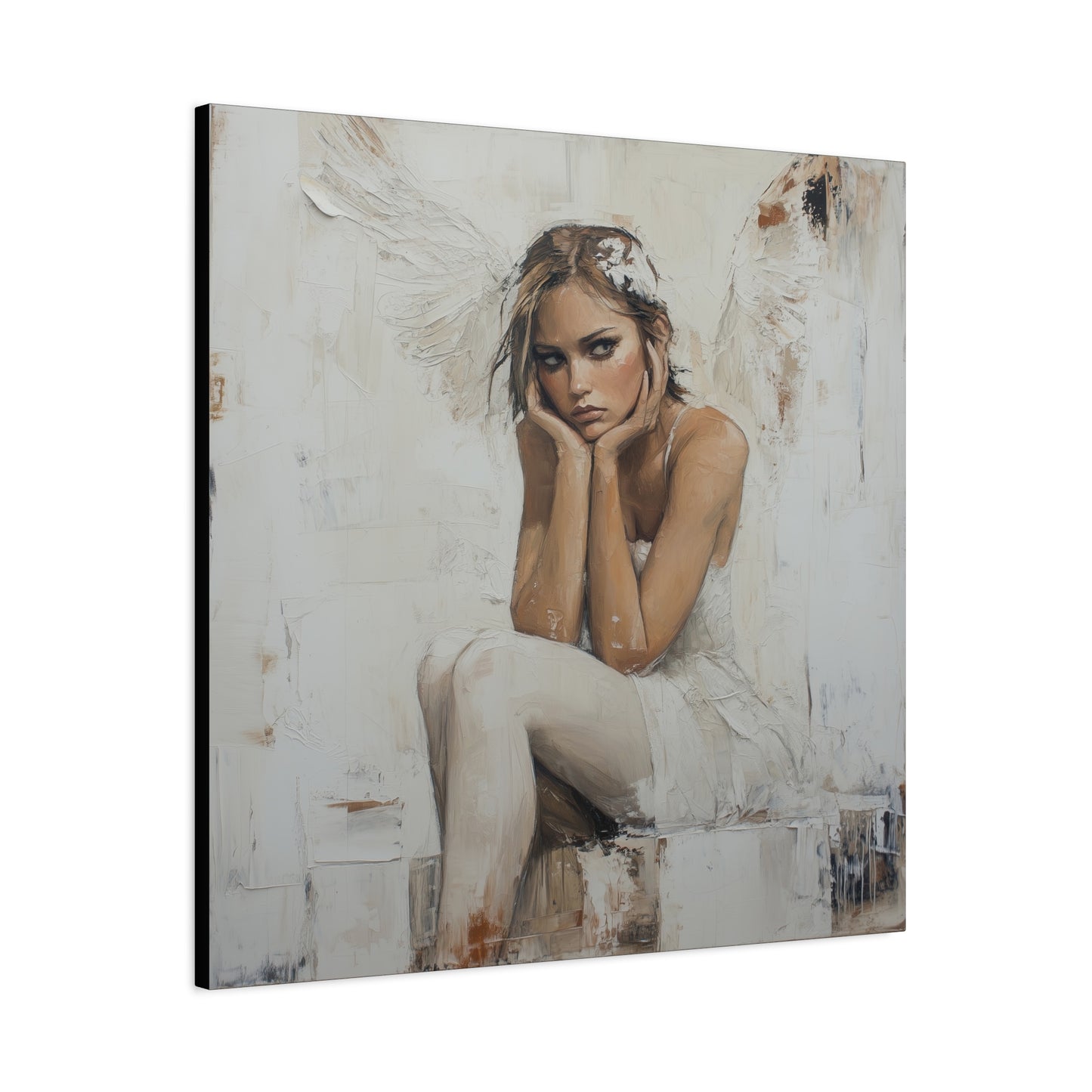 Gallery Wrapped Canvas, Sinners and Saints Art Canvas, Angel Art Canvas – Amber
