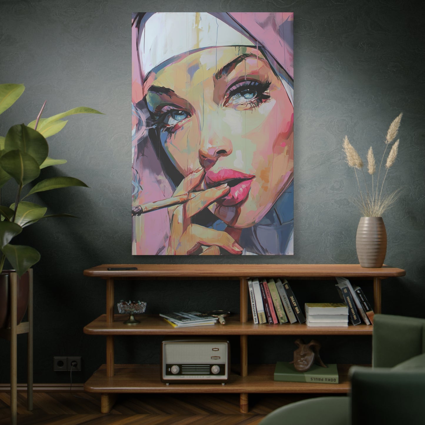 Gallery Wrapped Canvas, Habits and Heresy Art Canvas, Naughty Nuns Art Canvas – Sister Ophelia