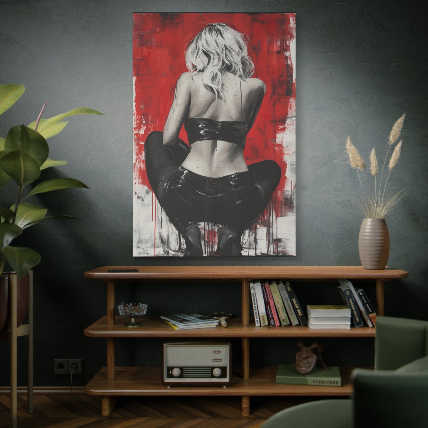 Gallery Wrapped Canvas, Guilt and Grit Adult Art Canvas, Erotic Pinup Art Canvas – Celeste