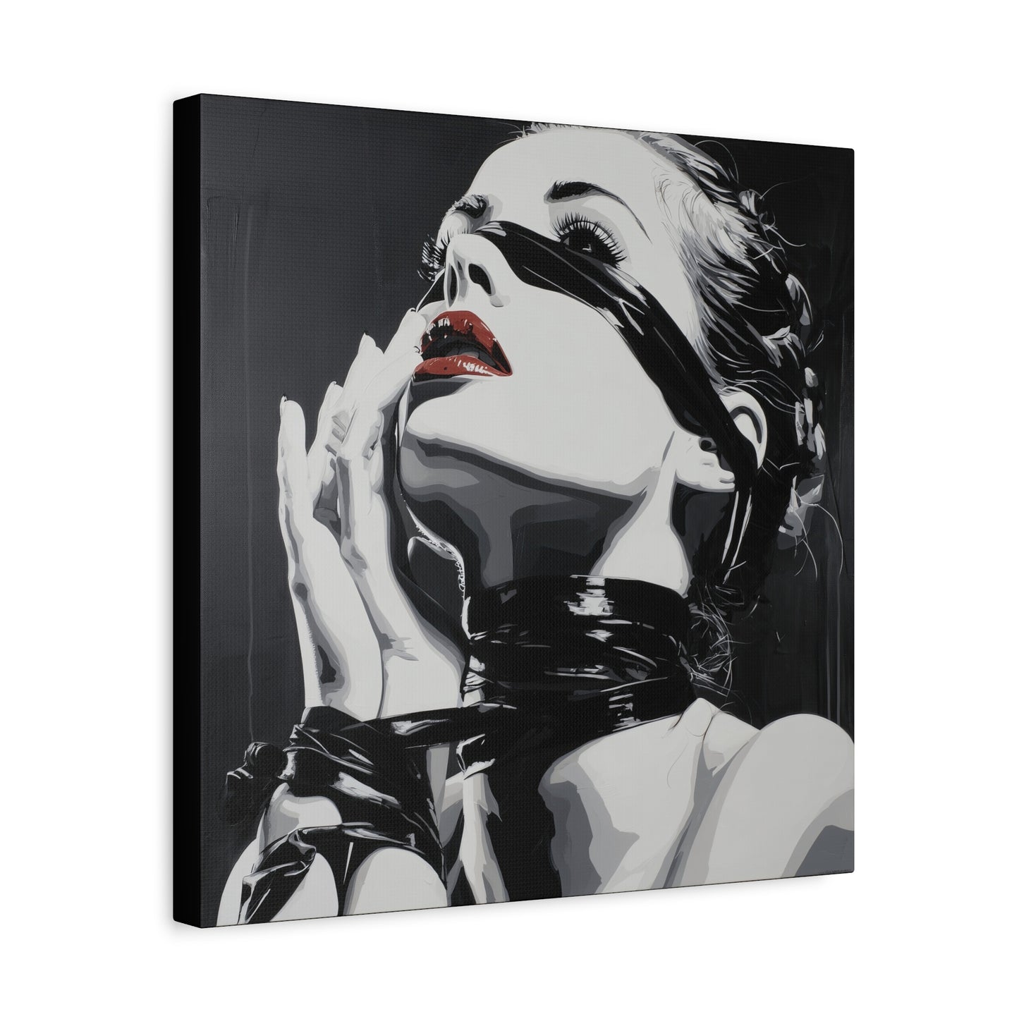 Gallery Wrapped Canvas, Ropes and Reverence Art Canvas, Erotic Shibari Art Canvas – Sable