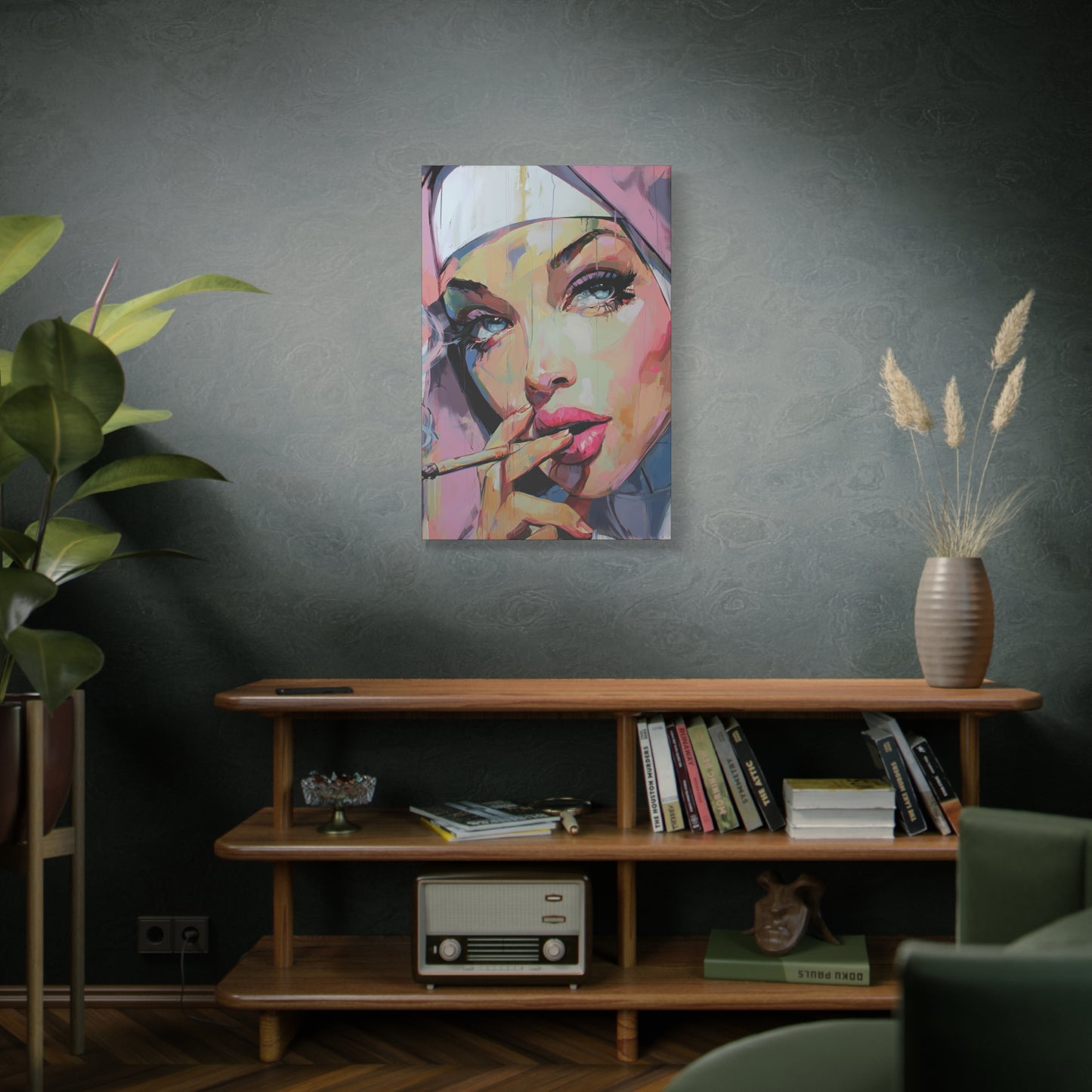 Gallery Wrapped Canvas, Habits and Heresy Art Canvas, Naughty Nuns Art Canvas – Sister Ophelia