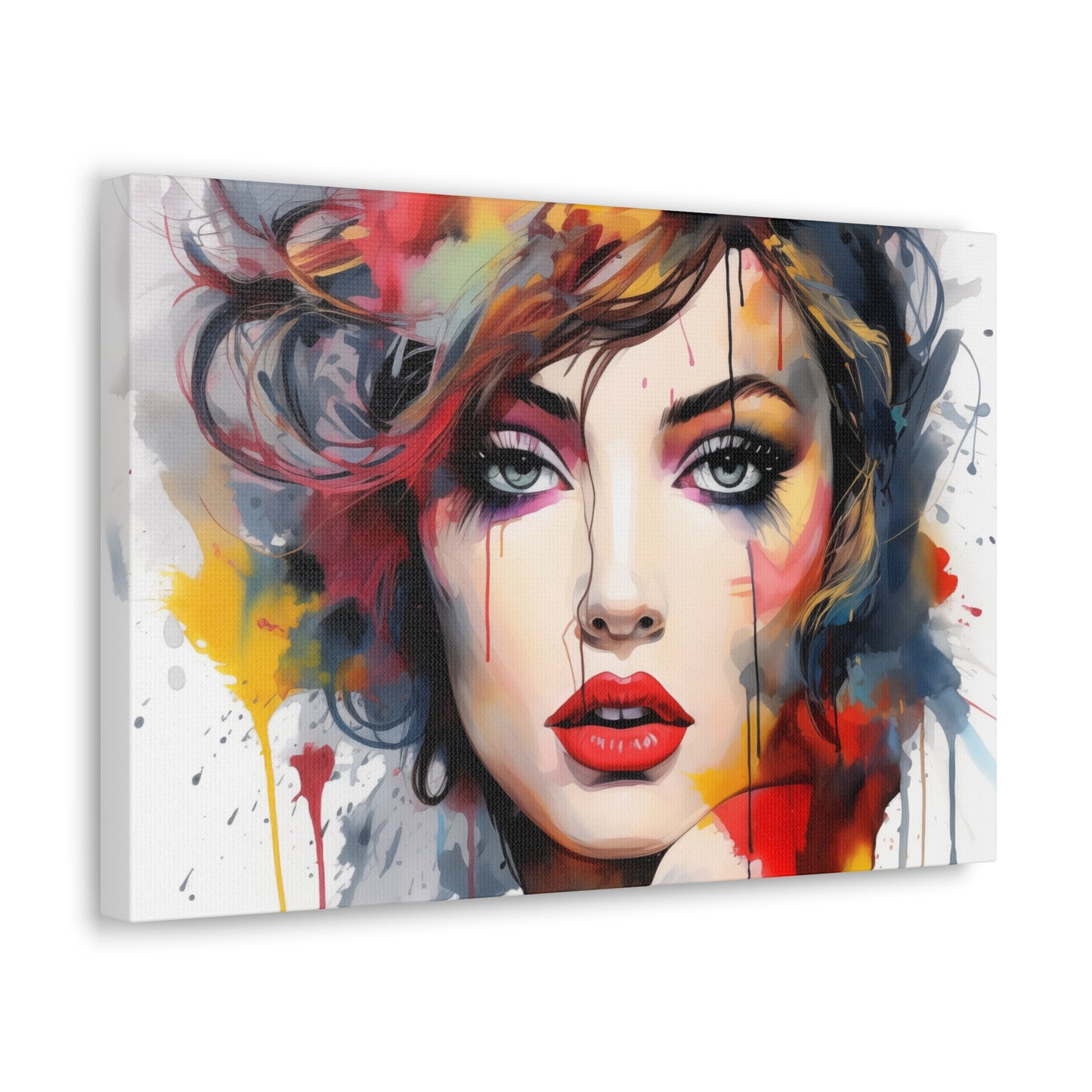 Canvas Wall Art, Gallery Wrapped Pop Art, Femme Doll Wall Art – Alessia