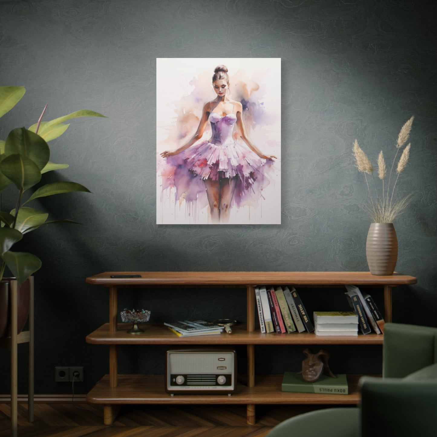 Pointes and Platforms, Gallery Wrapped Canvas, Ballerina Beauty, Ballet Art Canvas – Joanna