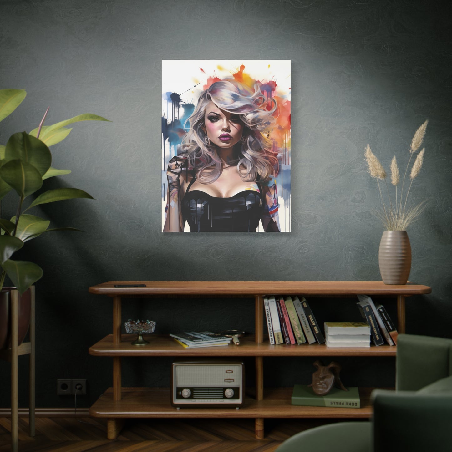 Canvas Wall Art, Gallery Wrapped Pop Art, Femme Doll Wall Art – Zephyr
