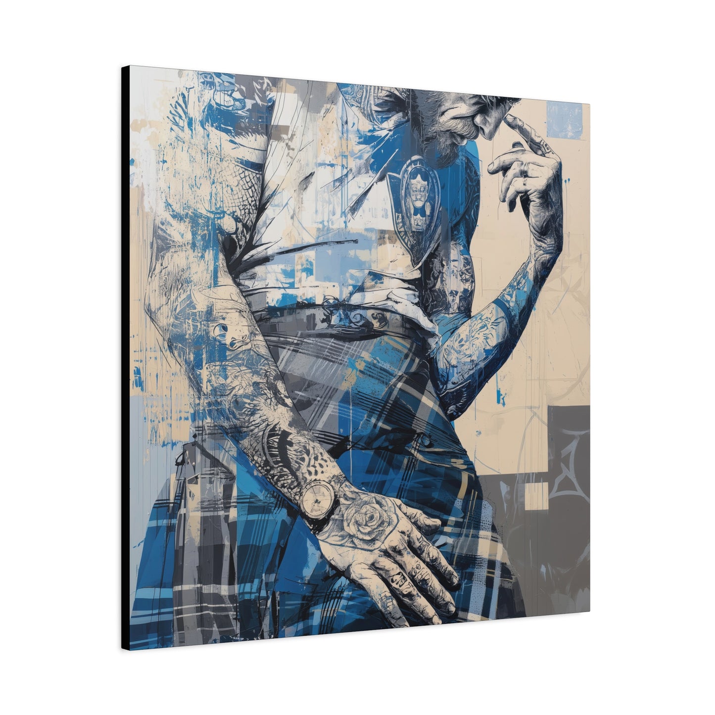 Gallery Wrapped Canvas, Kilts and Carnage Art Canvas, Erotic Pinup Art Canvas – Connor