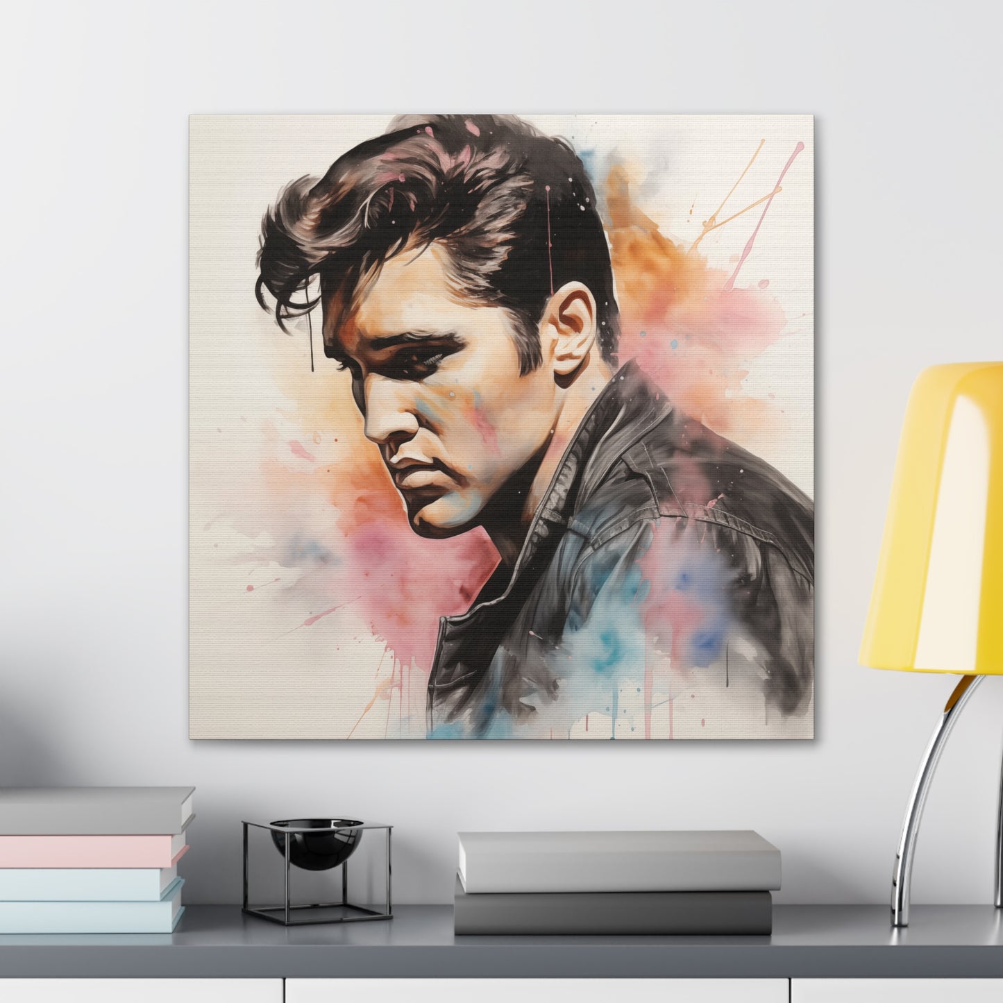 Gallery Wrapped Canvas, Celebrity Inspired, Pop Art Canvas – Elvis