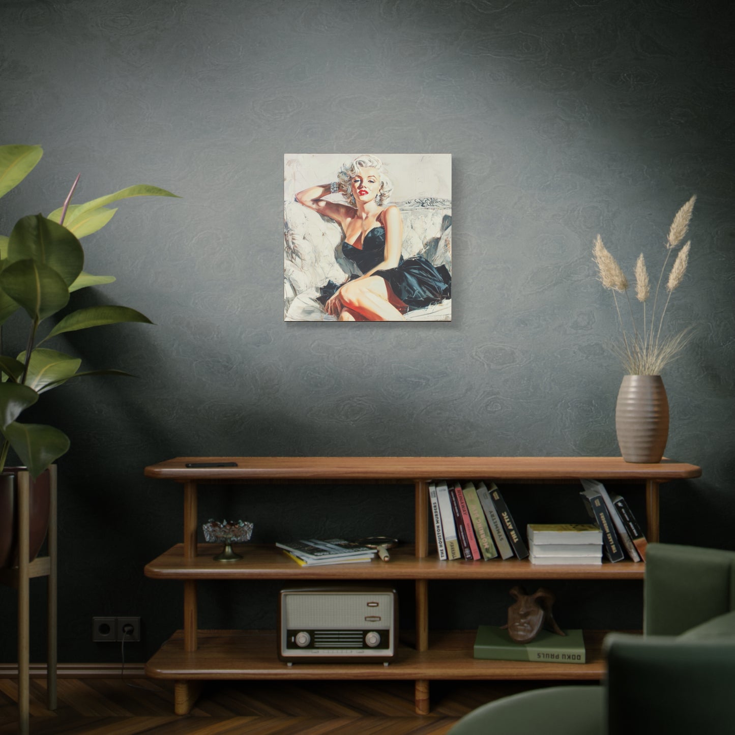 Gallery Wrapped Canvas, The Diva Project Art Canvas, Pinup Art Canvas – Marilyn Monroe - FIVE
