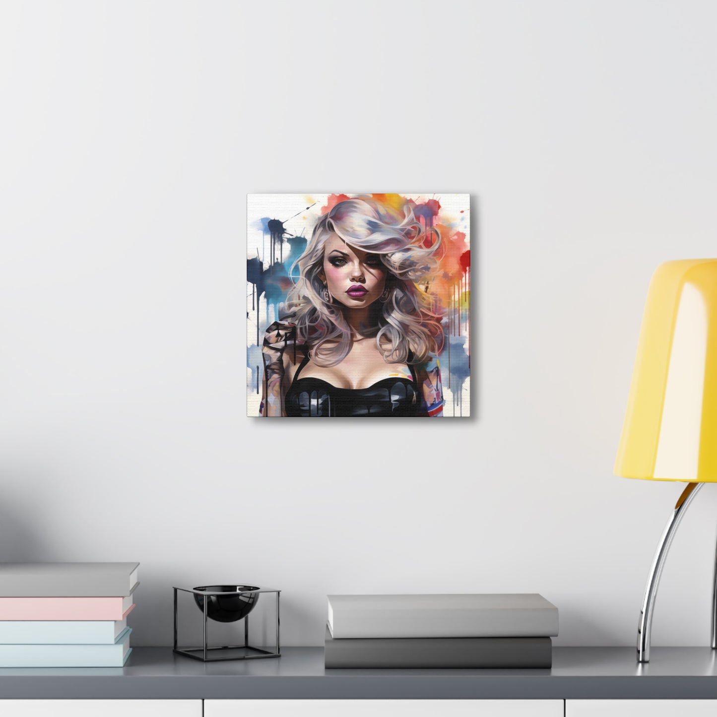 Canvas Wall Art, Gallery Wrapped Pop Art, Femme Doll Wall Art – Zephyr