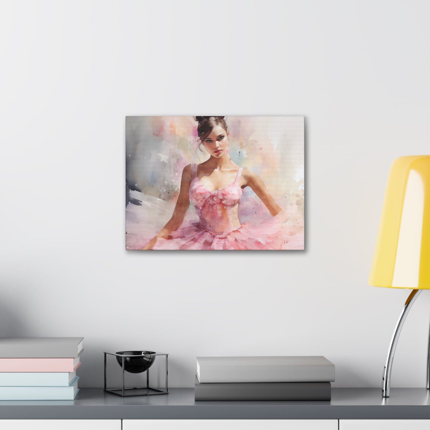 Gallery Wrapped Canvas, Ballerina Beauty, Ballet Art Canvas – Lily
