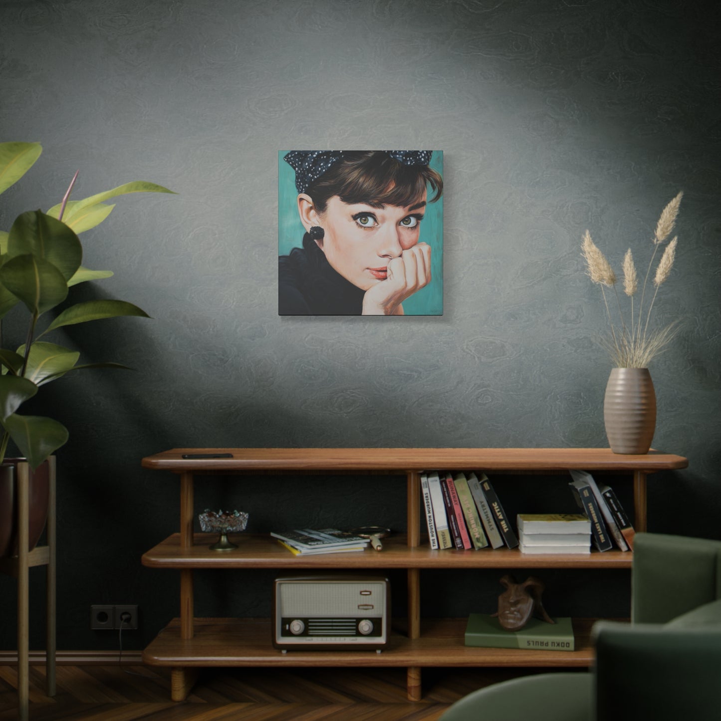 Gallery Wrapped Canvas, The Diva Project Art Canvas, Pinup Art Canvas – Audrey Hepburn - FOUR