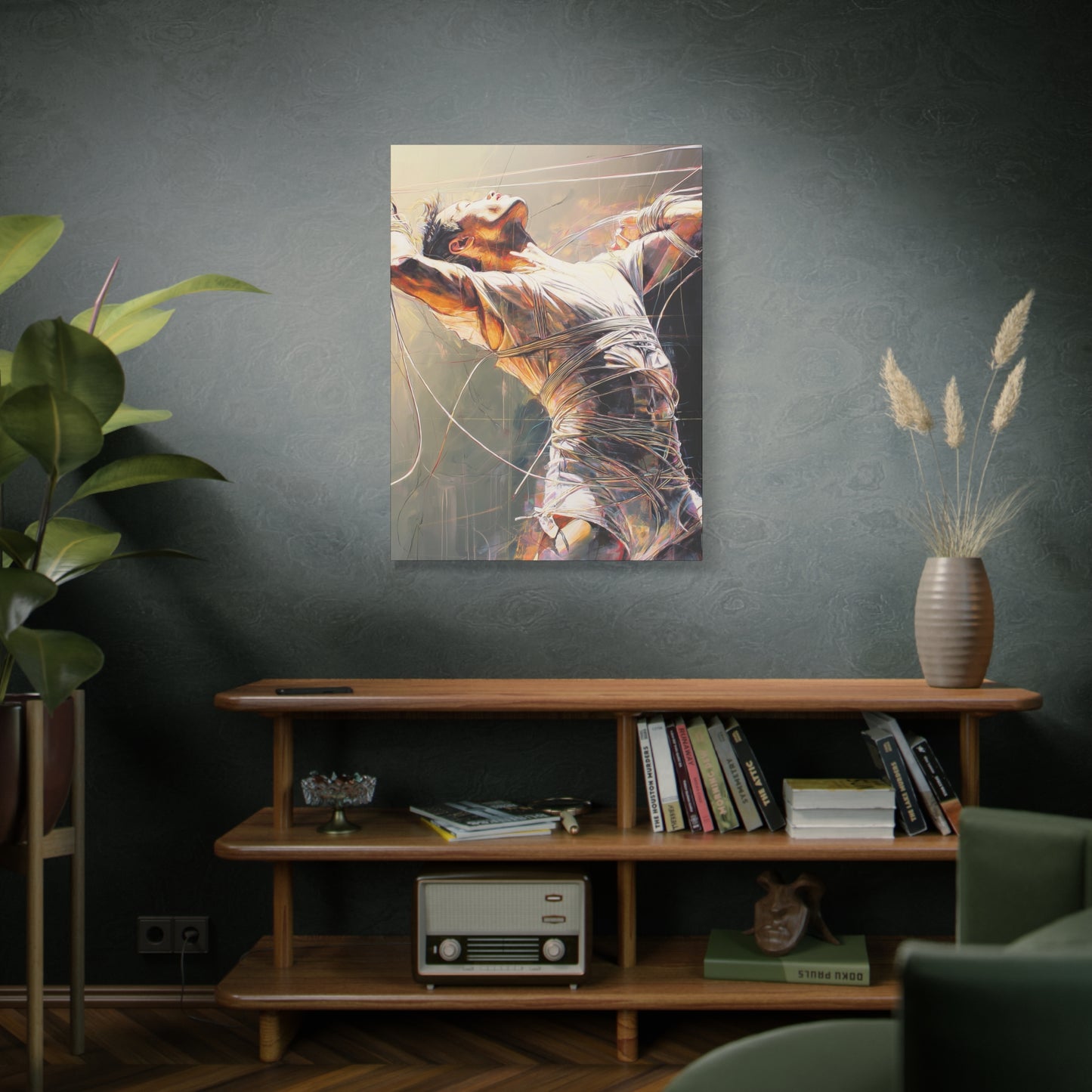 Gallery Wrapped Canvas, Ropes and Reverence Art Canvas, Erotic Shibari Art Canvas – Nikolai