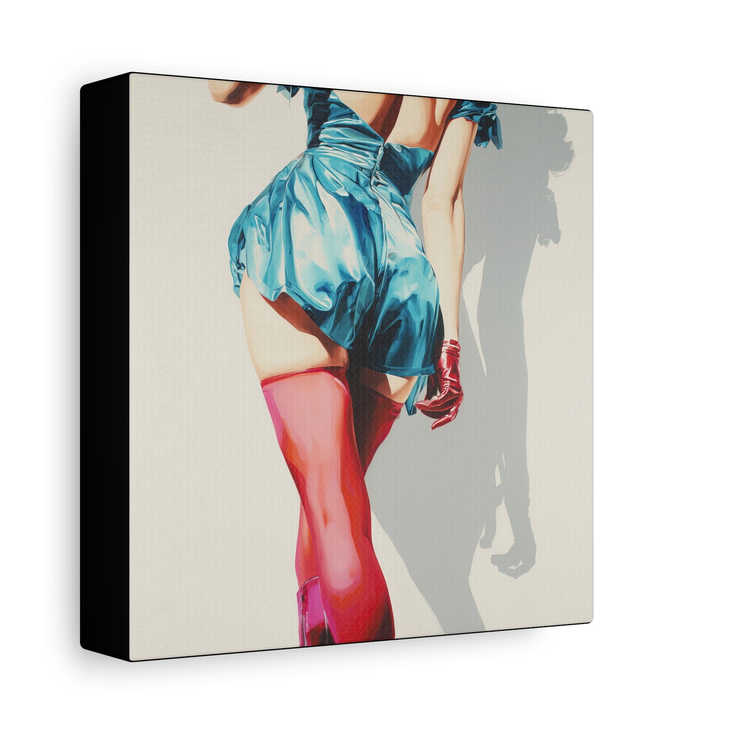 Gallery Wrapped Canvas, Tongue and Cheek Art Canvas, Naughty Girl Art Canvas – Lydia