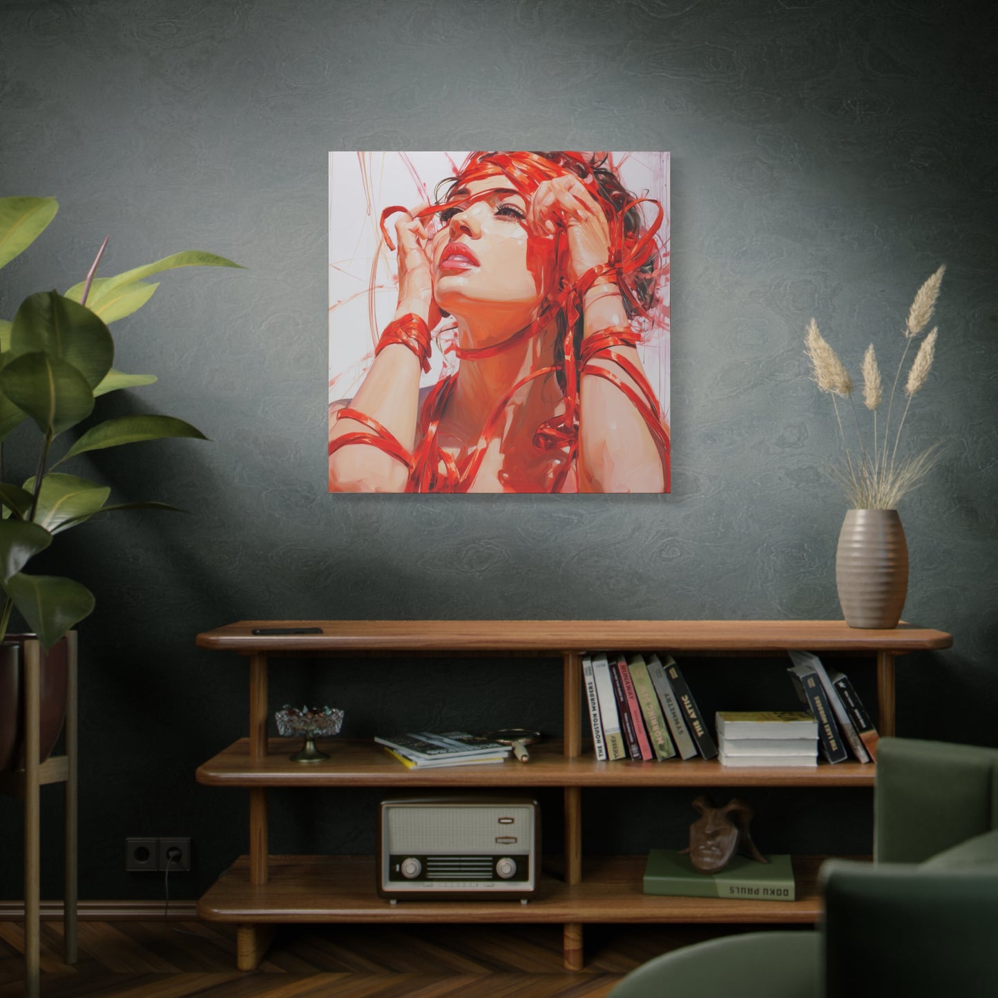 Gallery Wrapped Canvas, Ropes and Reverence Art Canvas, Erotic Shibari Art Canvas – Isolde